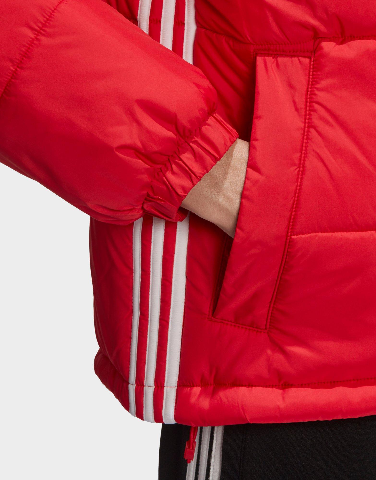 adidas red puffer jacket