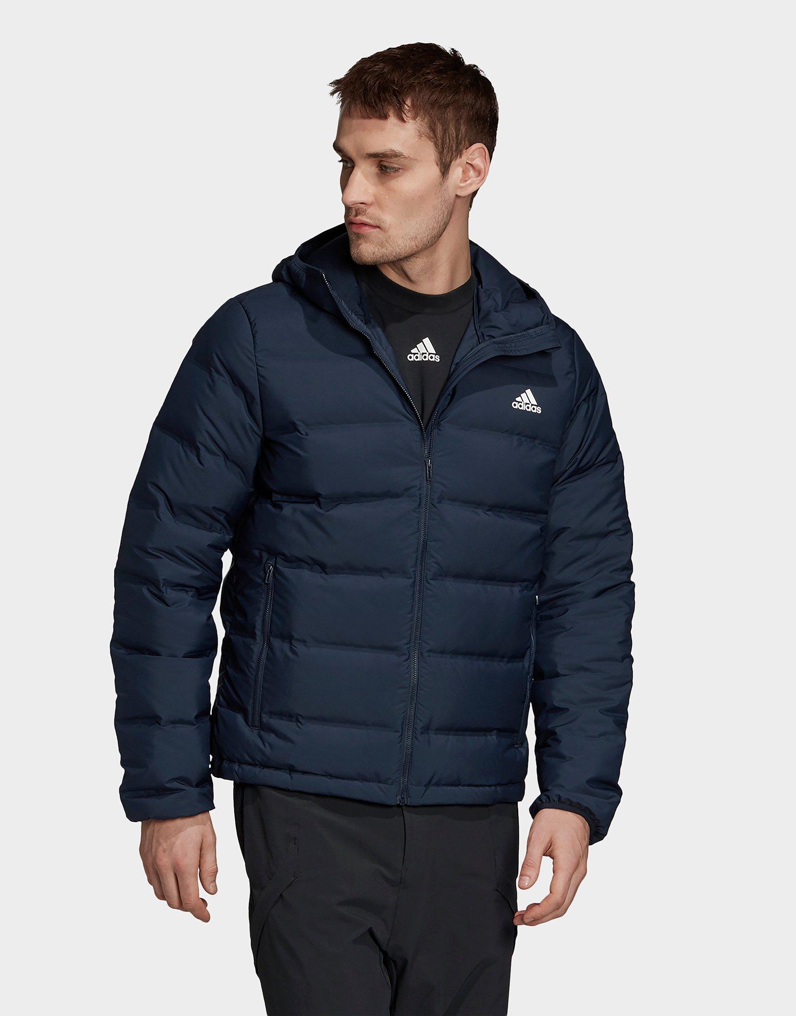 helionic down hooded jacket