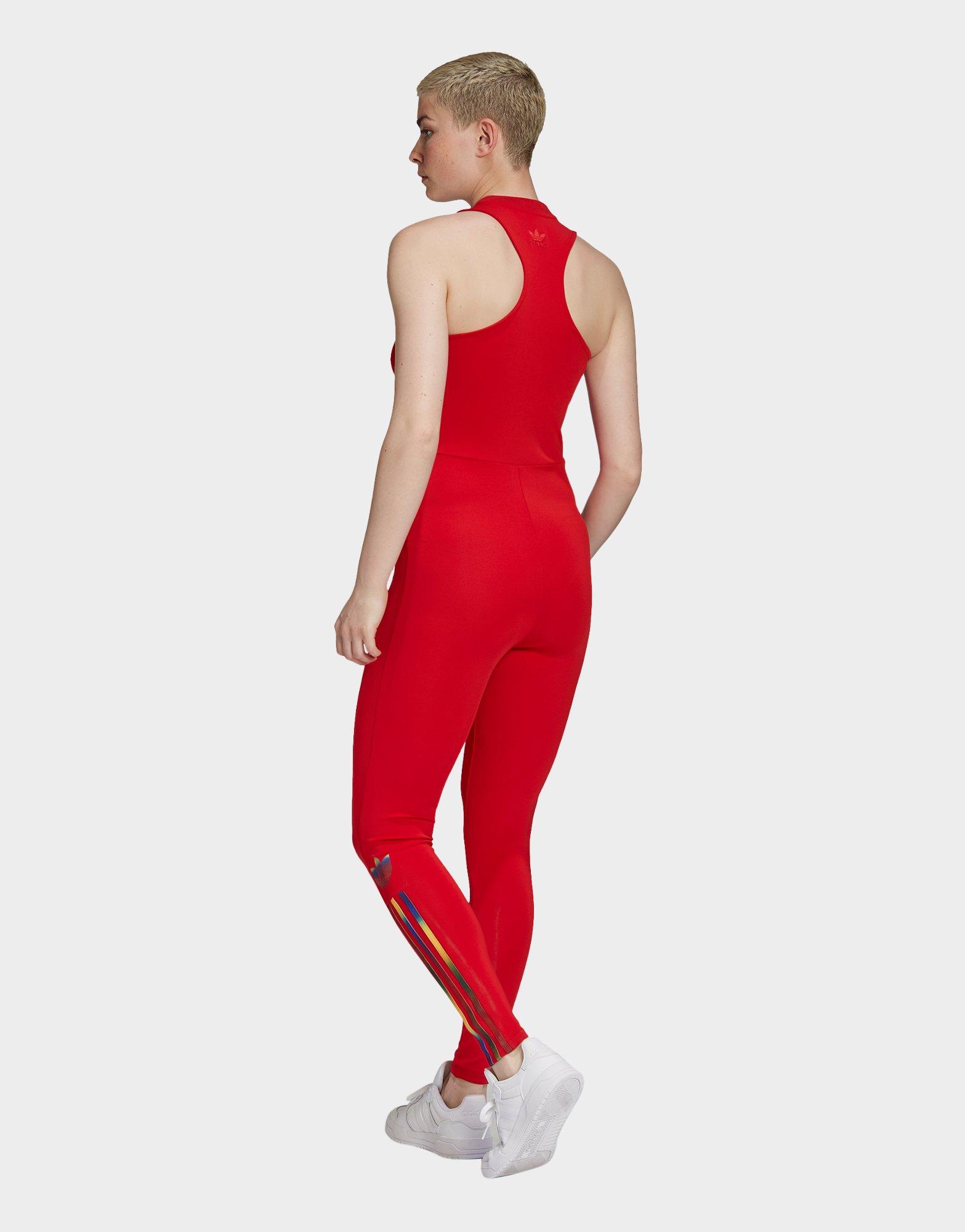 adidas stage suit red