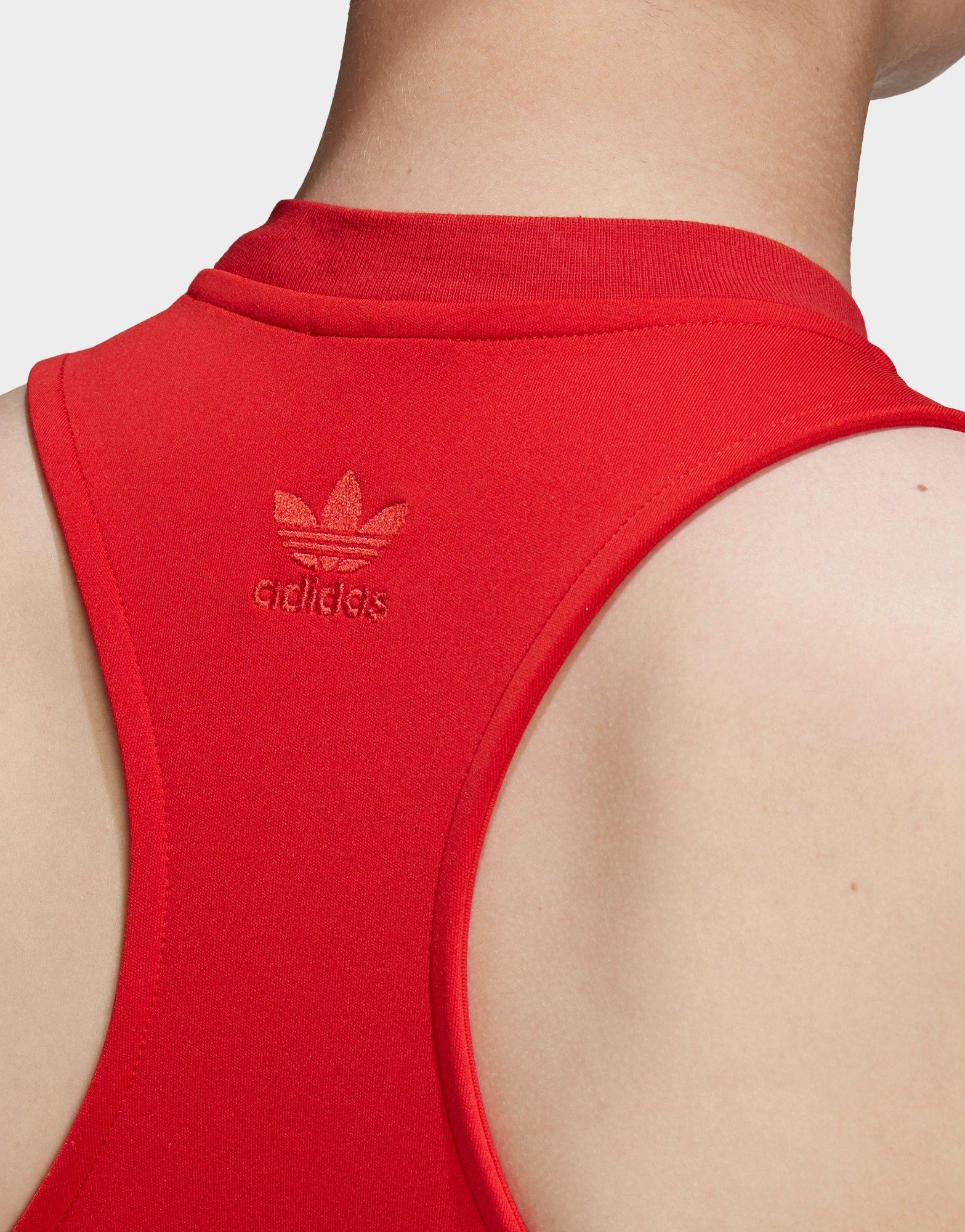 adidas stage suit red