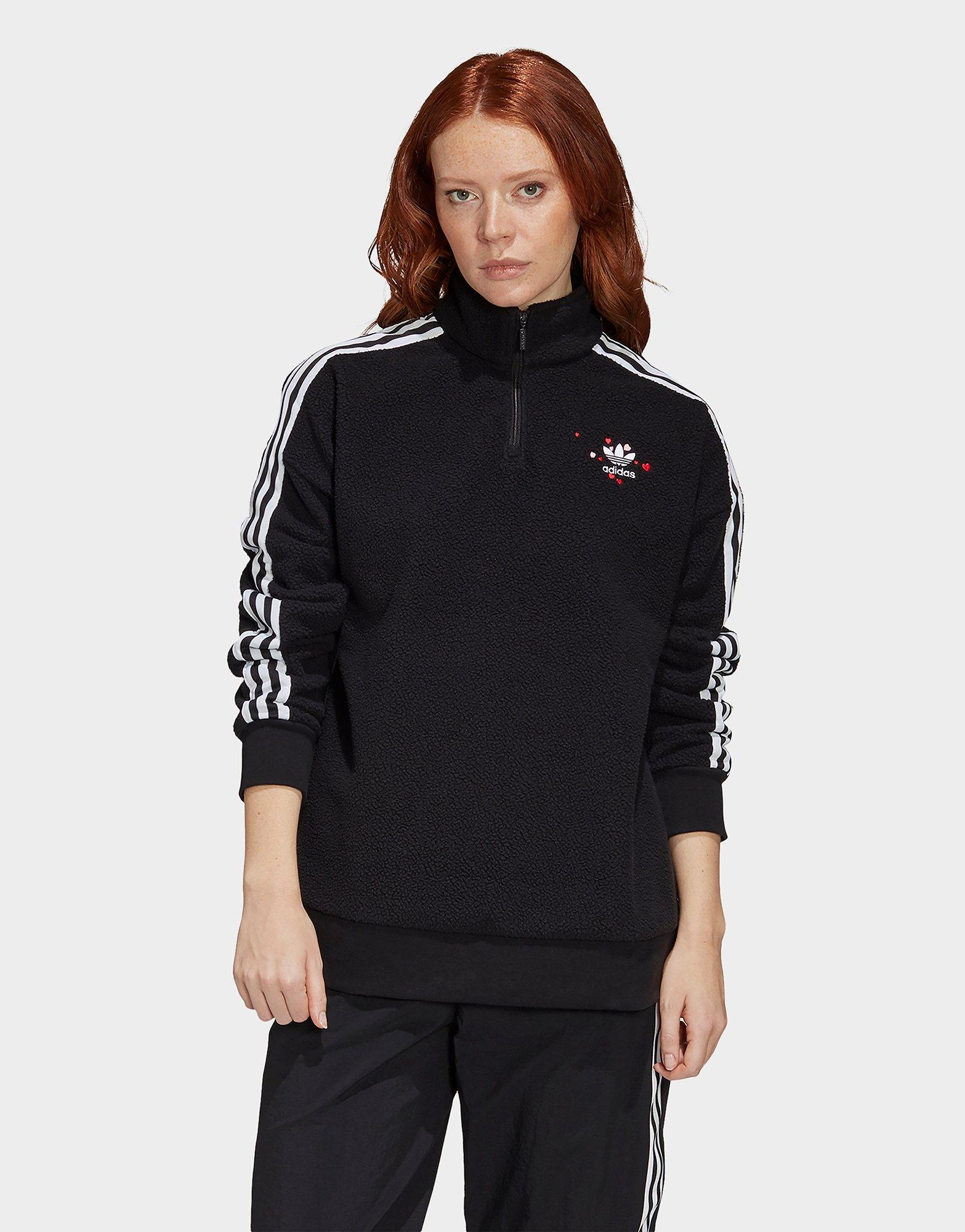 adidas women's half zip sweatshirt