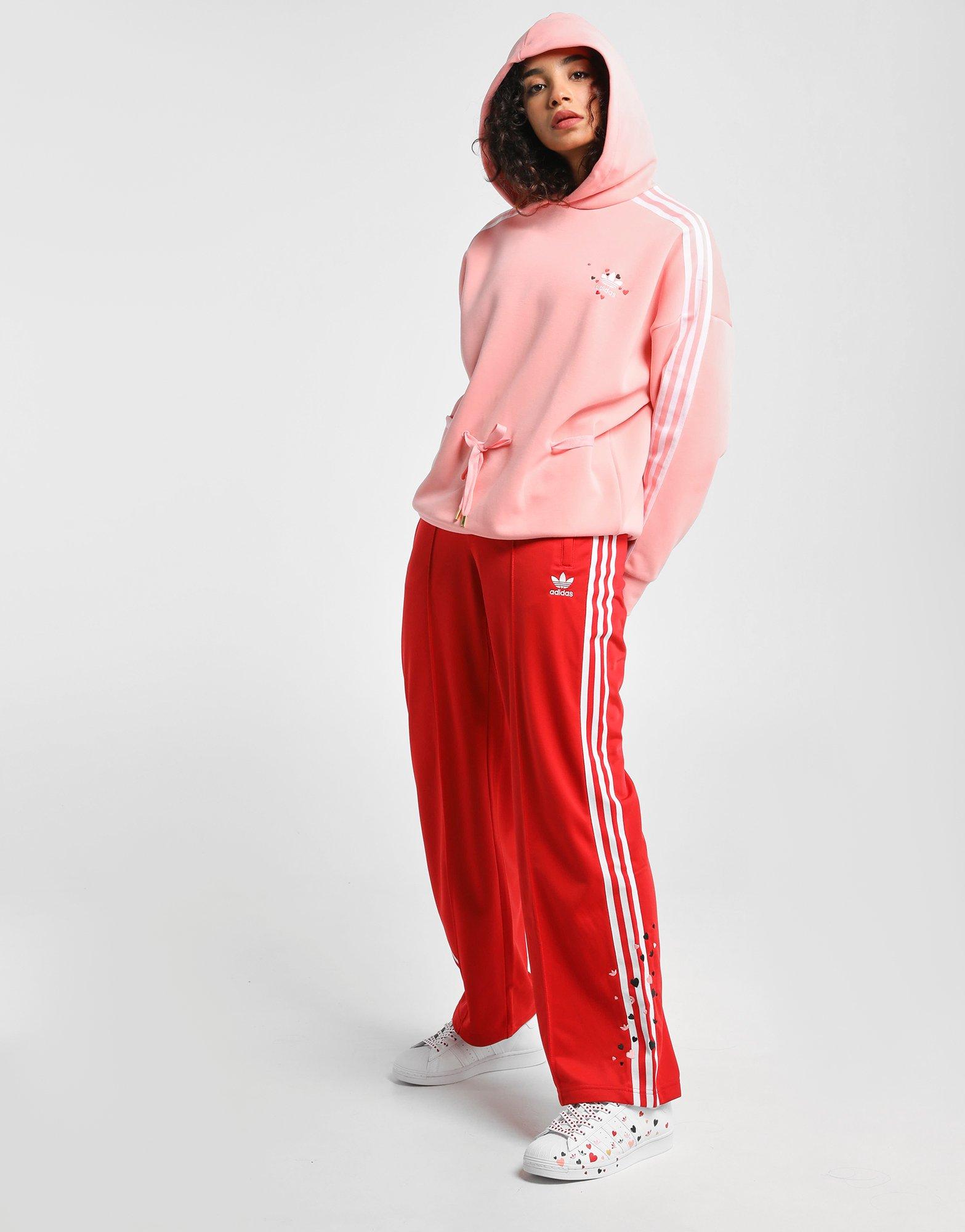 pink adidas originals hoodie