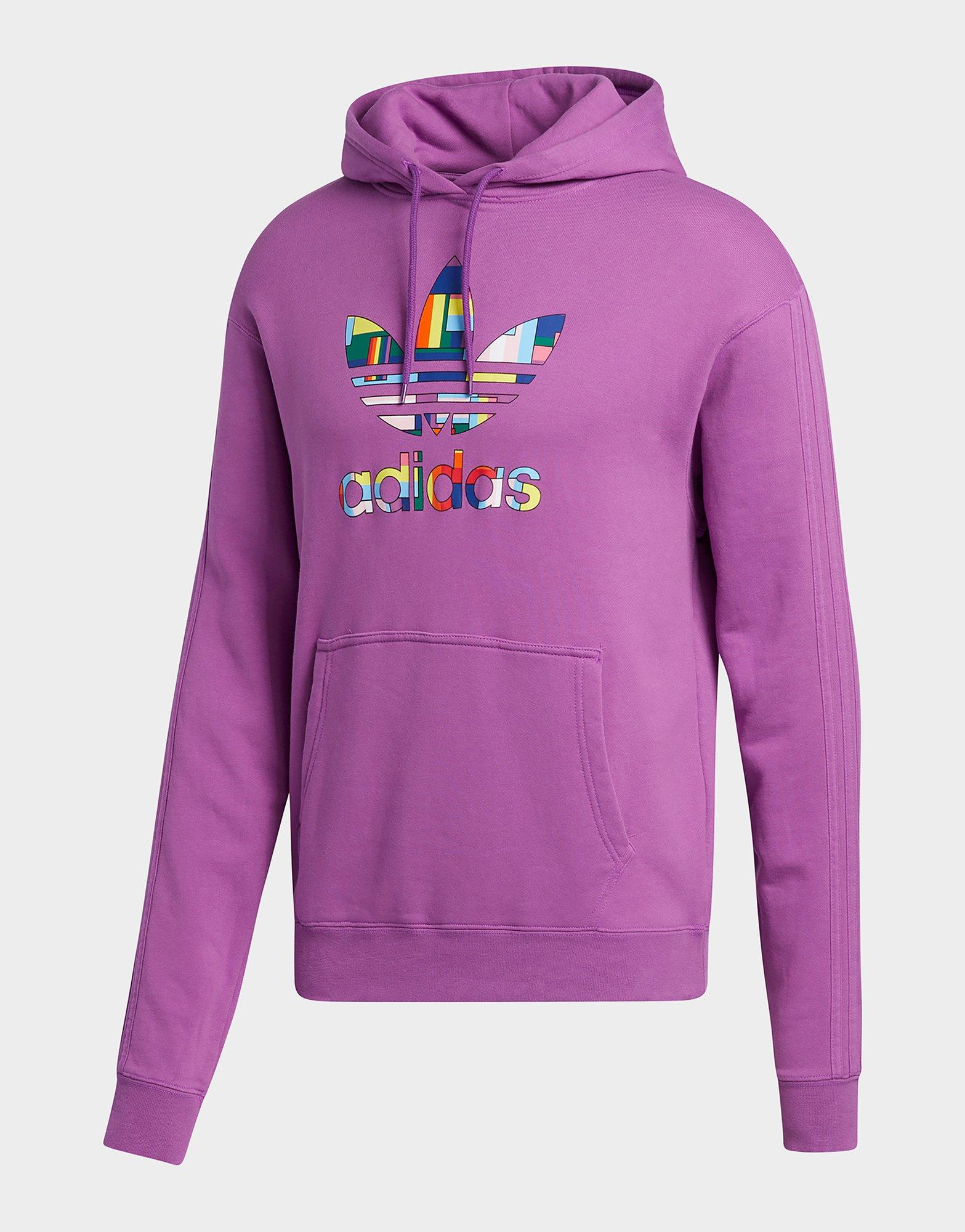 lila adidas hoodie