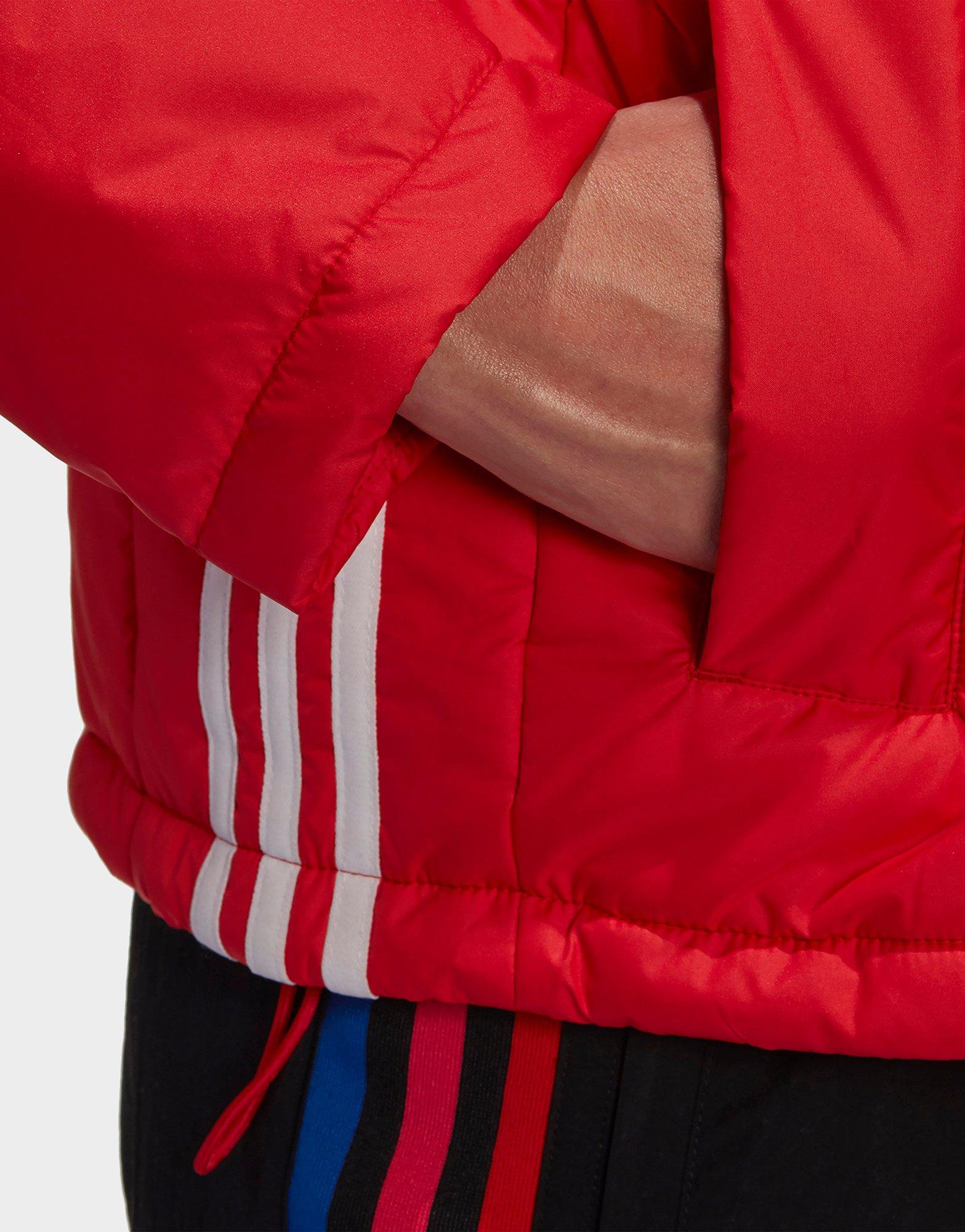 adidas red puffer jacket