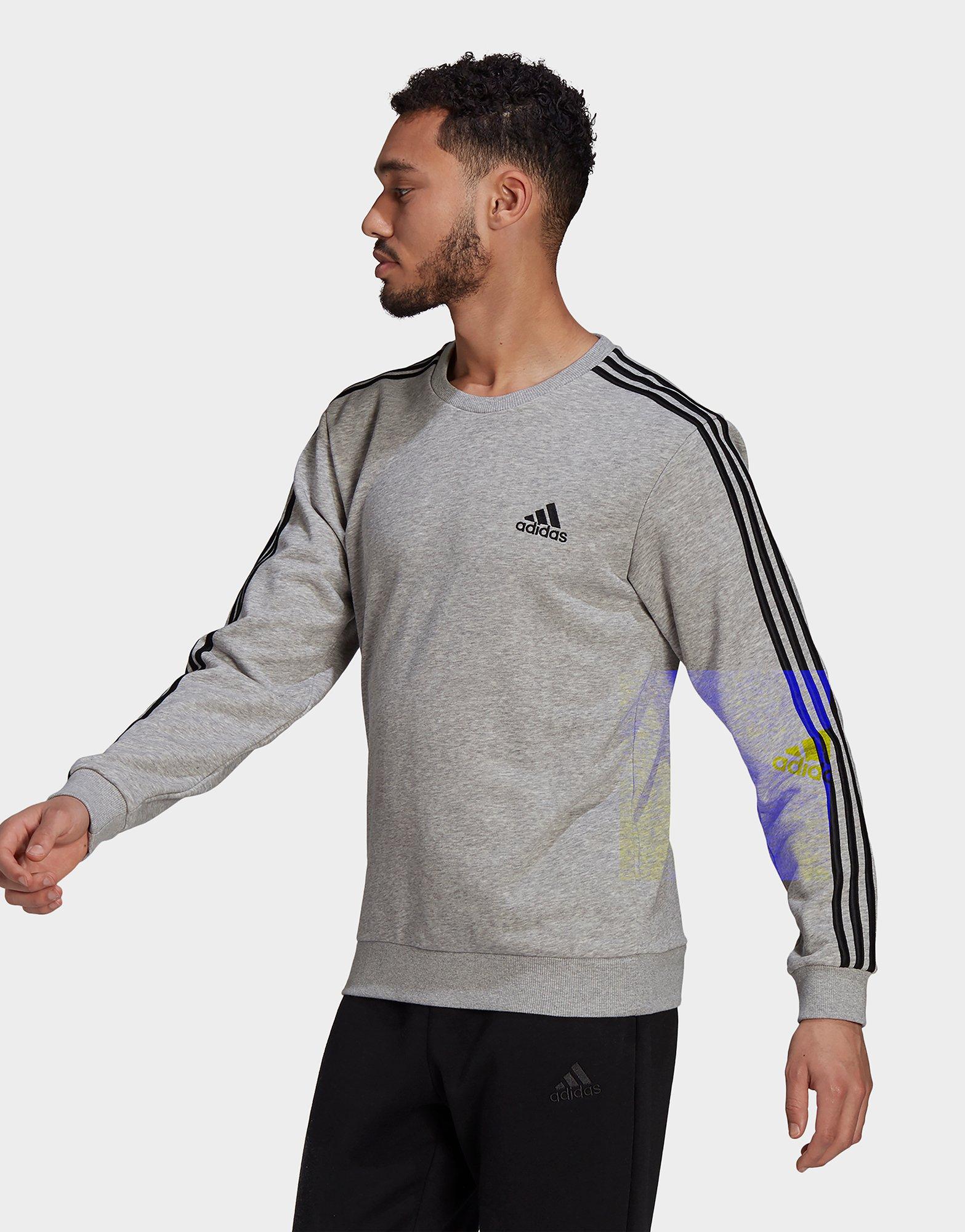 Zorg uitspraak films Zwart adidas Essentials French Terry 3-Stripes Sweatshirt - JD Sports  Nederland