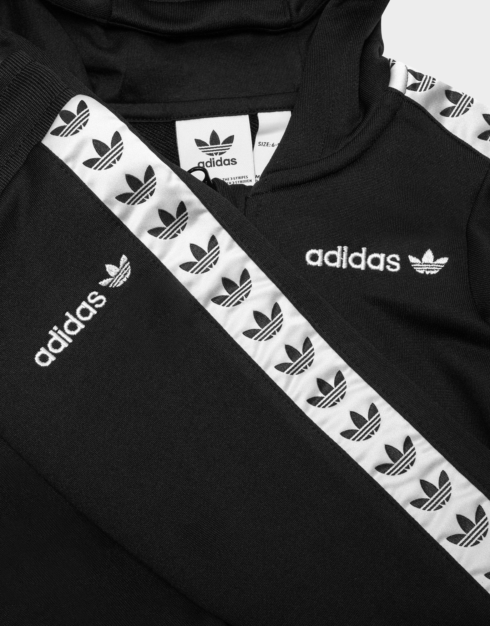 jd adidas tape hoodie