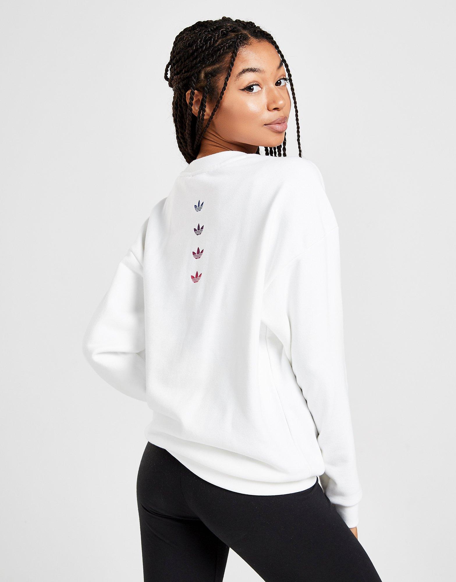 adidas originals repeat iridescent trefoil crew sweatshirt