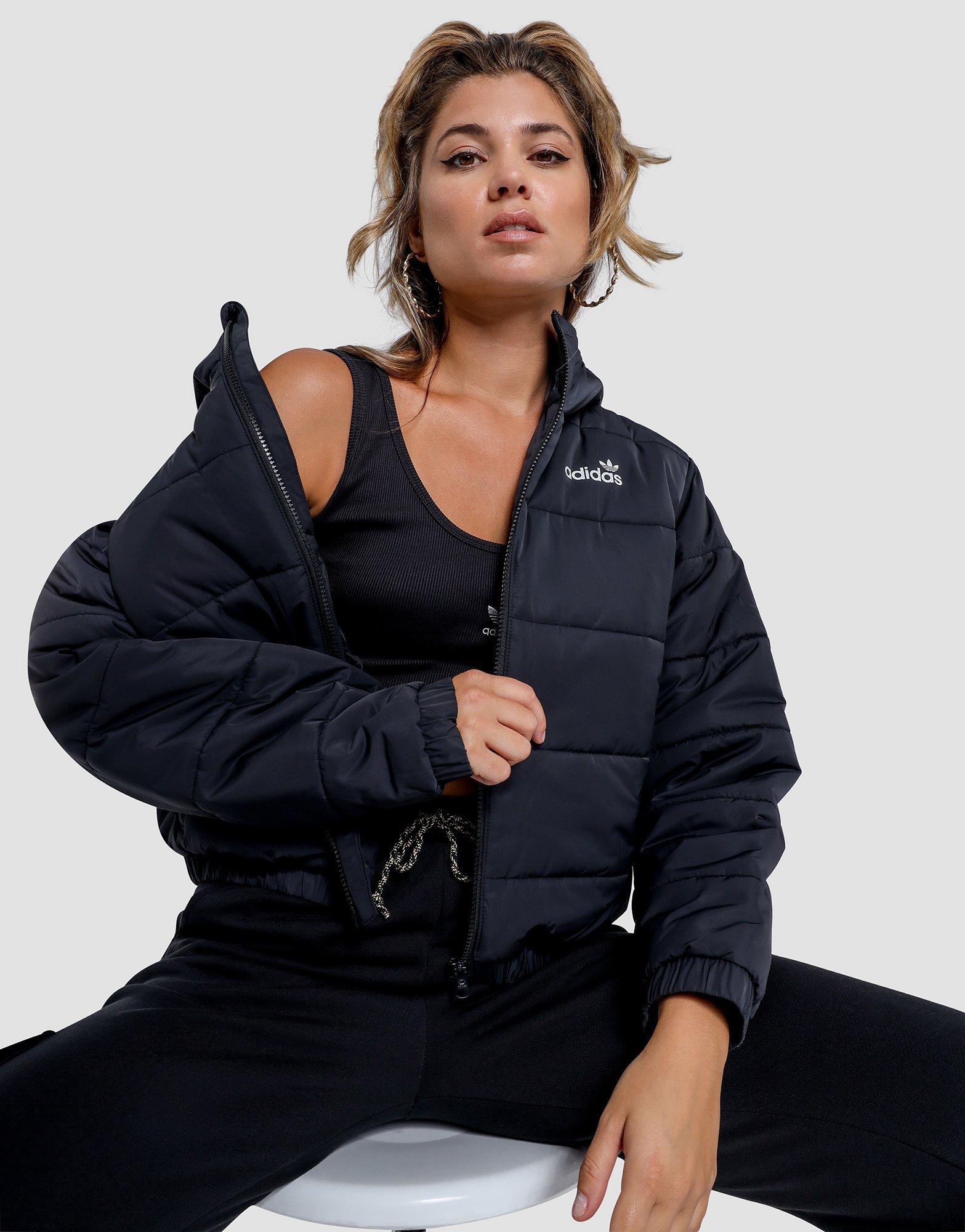 Black adidas Originals Linear Jacket JD Sports