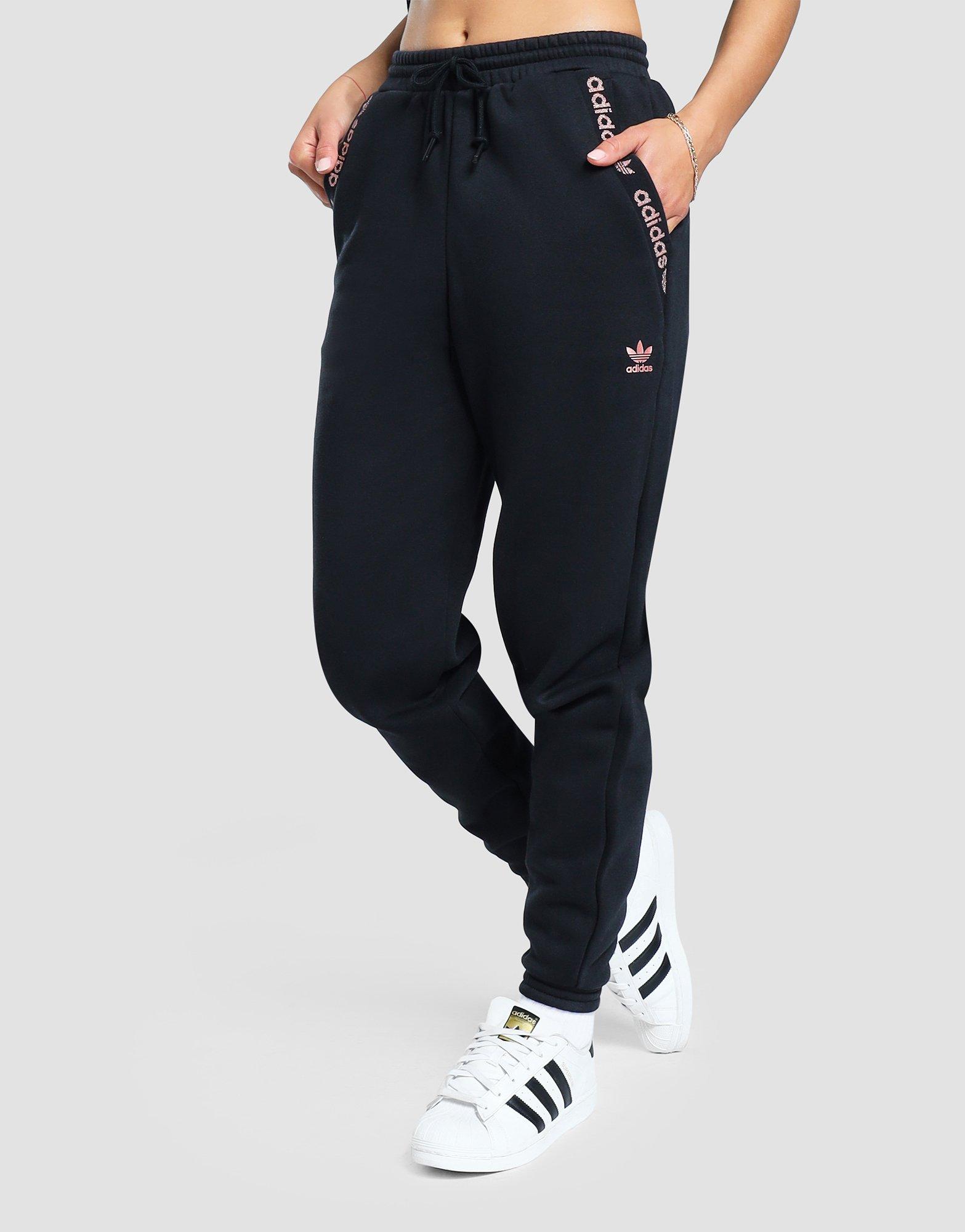 adidas originals tape fleece track pants