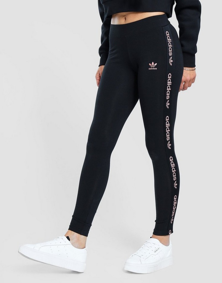 Adidas originals tape leggings cheap black