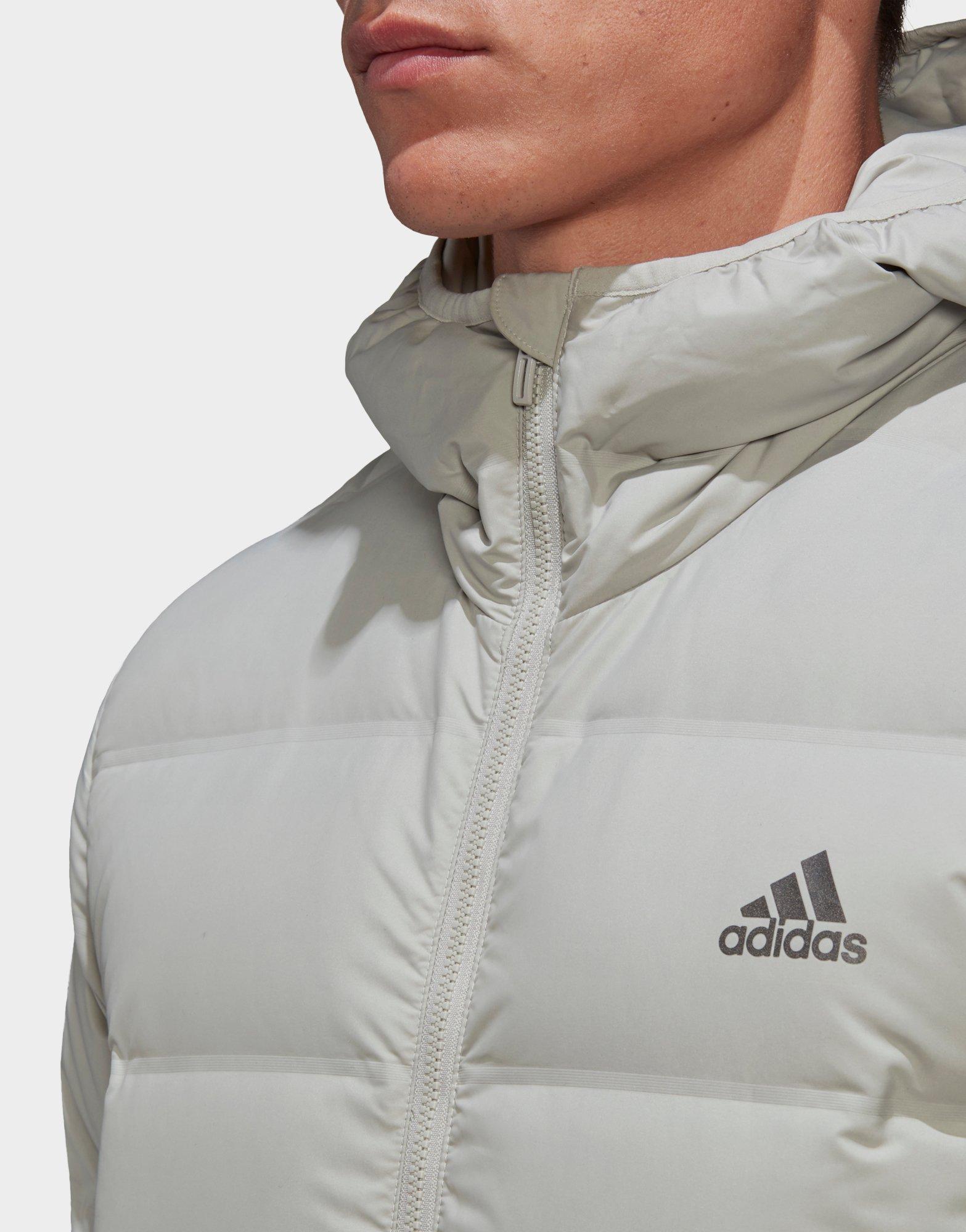 adidas helionic hooded down jacket