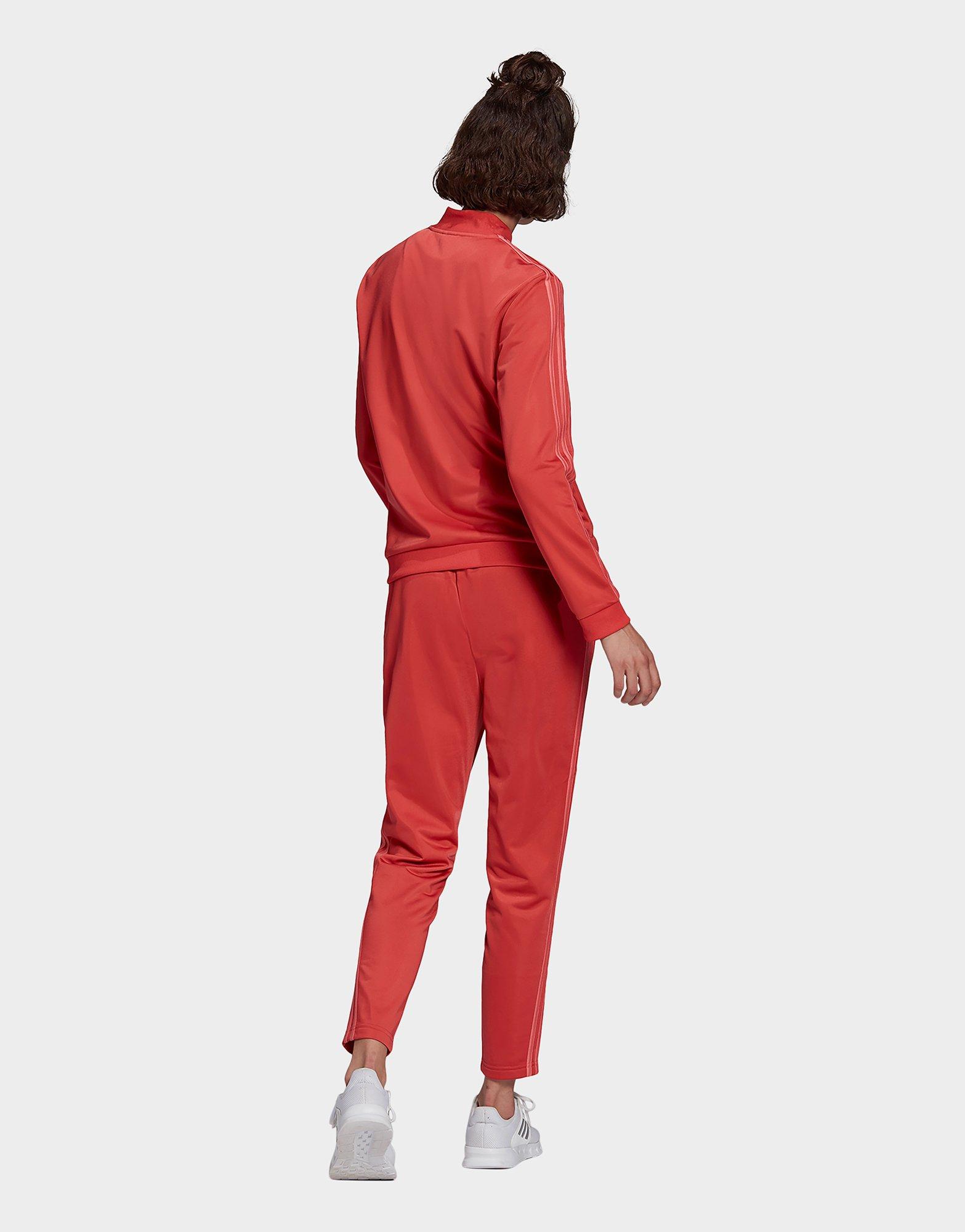 adidas essentials 3 stripe tracksuit