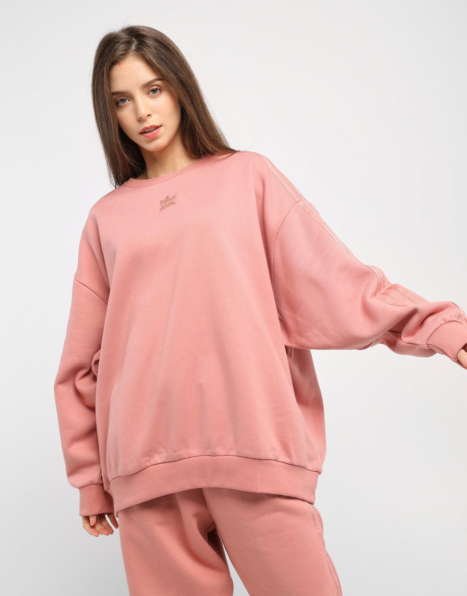 adidas oversized sweatshirt pink