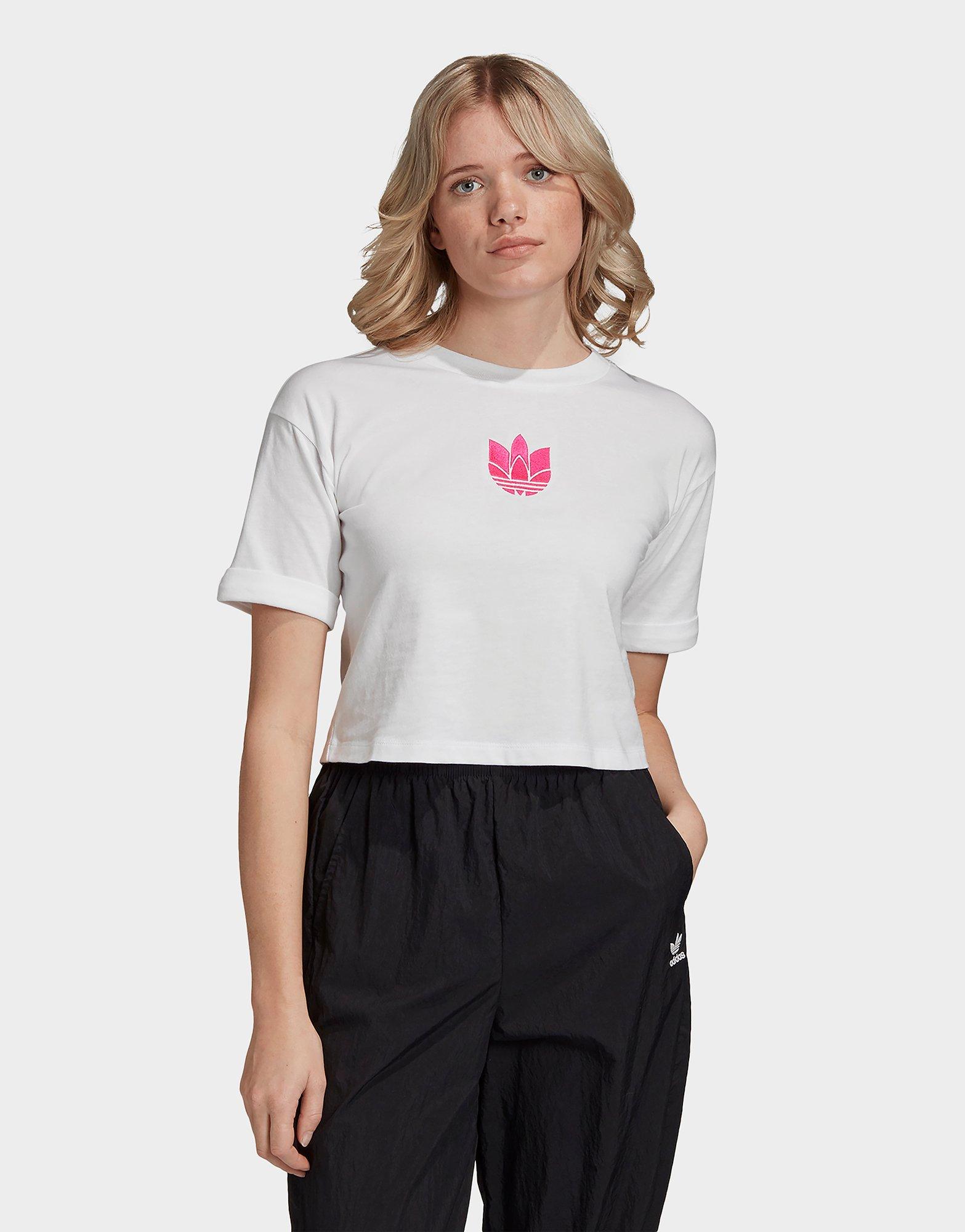 trefoil crop hoodie