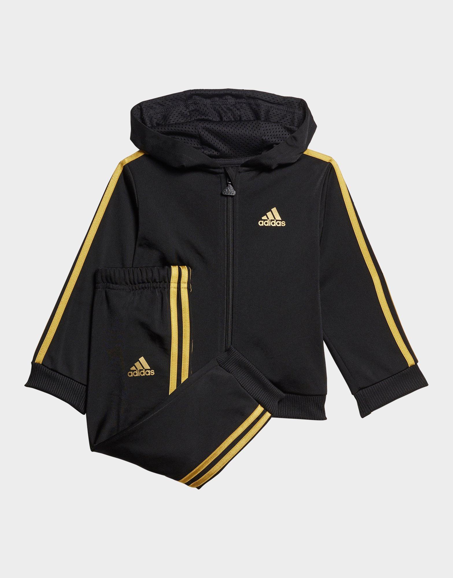 adidas shiny hooded jogger