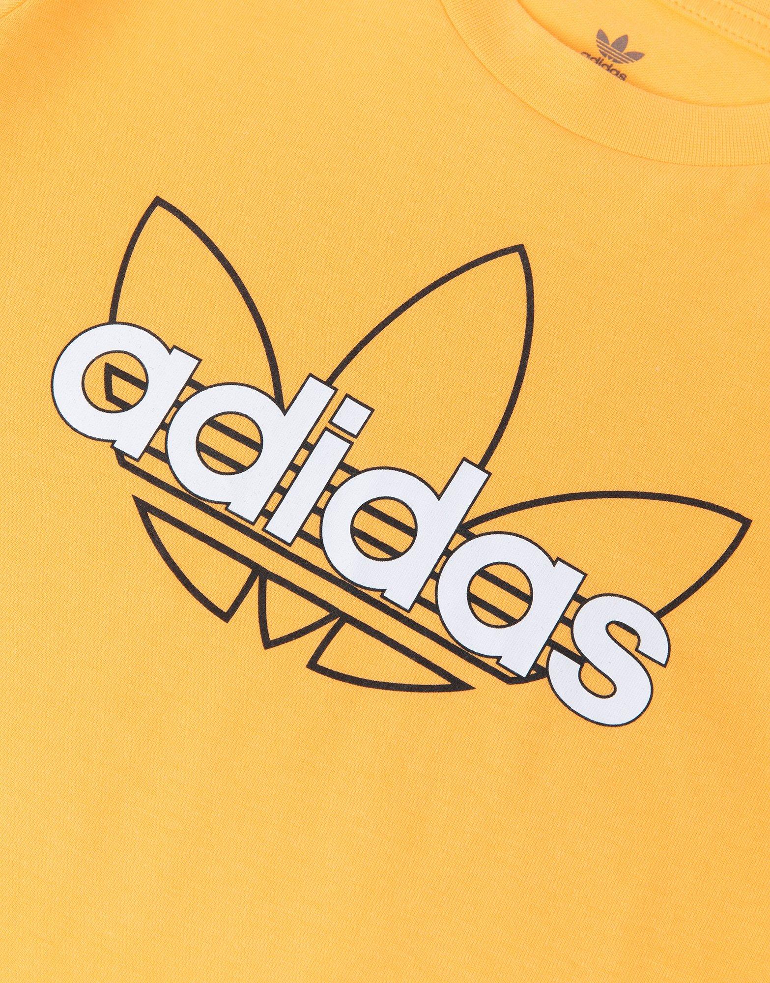 orange adidas top