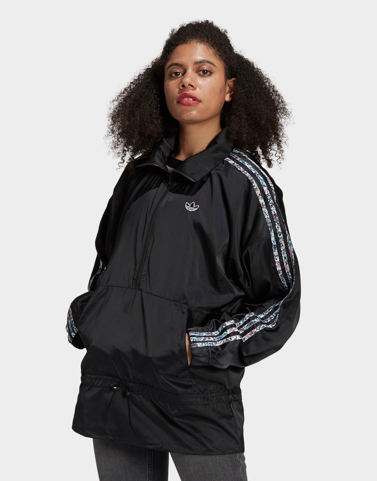 half zip windbreaker adidas