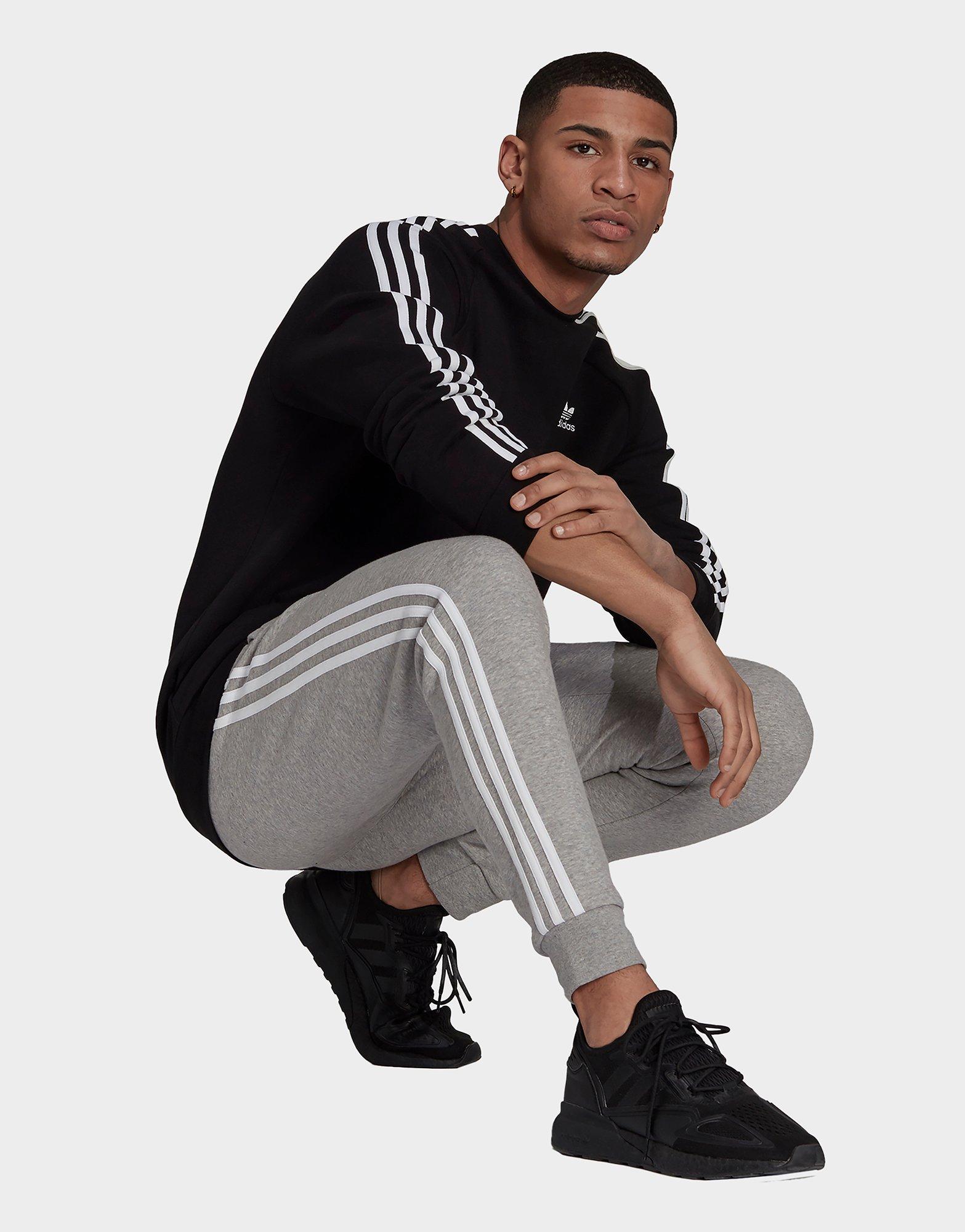 adidas 3 stripes crew neck