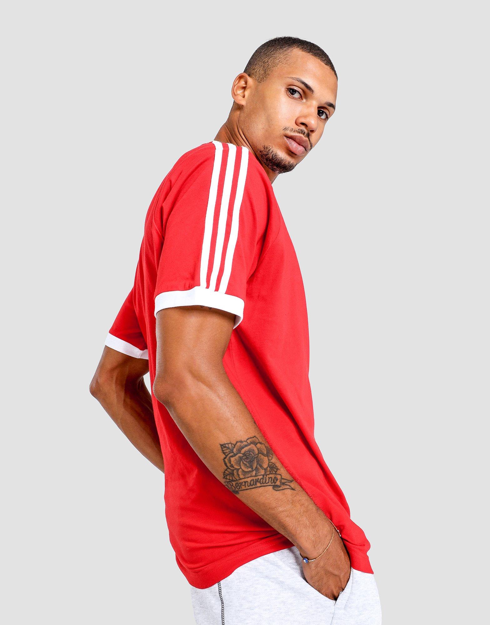 adidas originals california 3 stripe t shirt