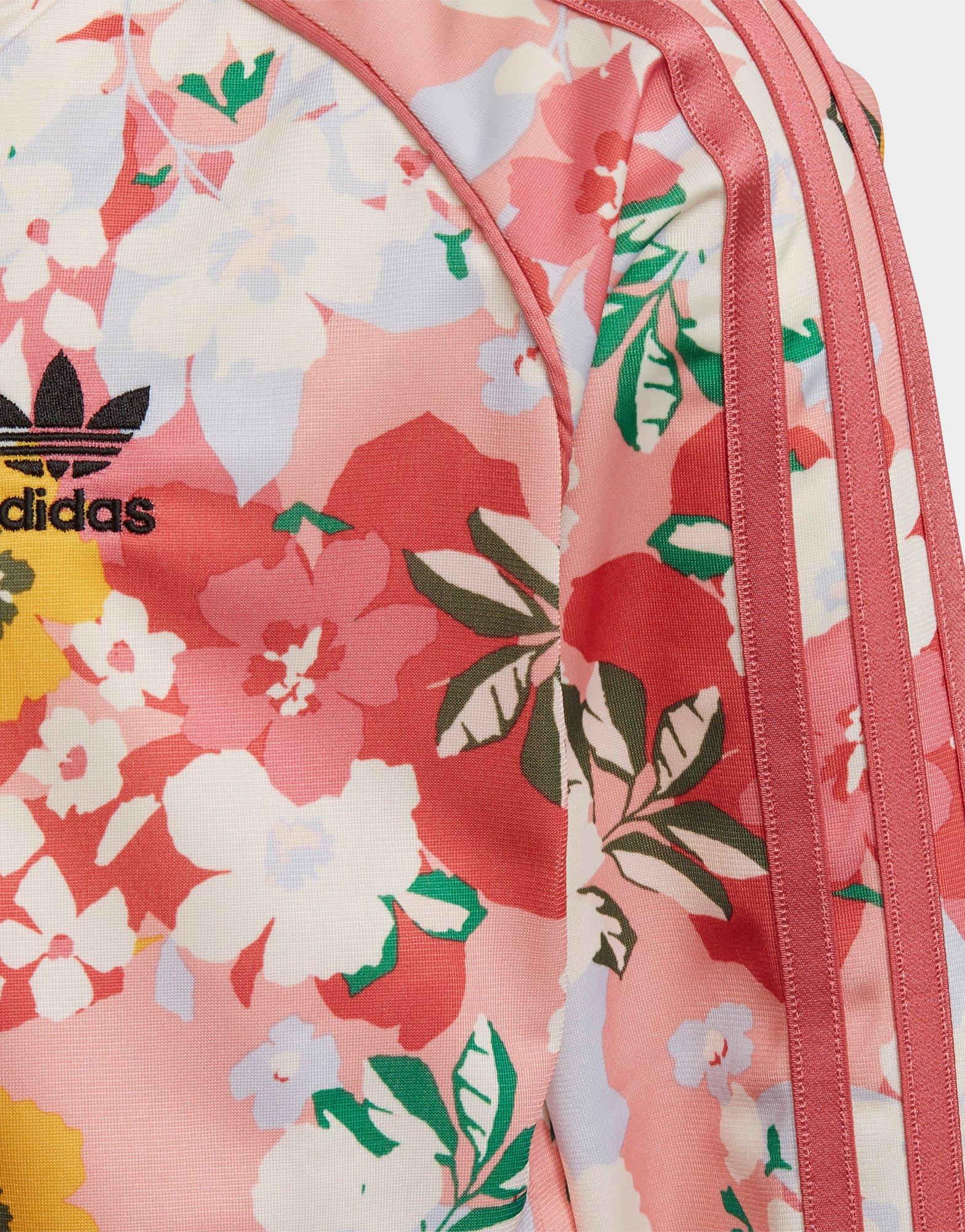 girls floral adidas tracksuit