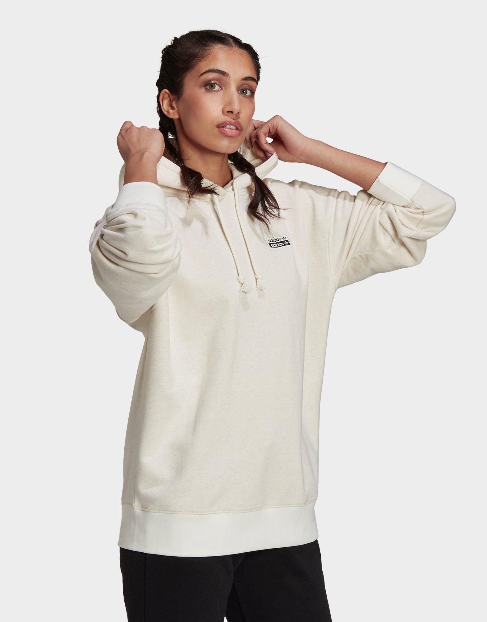 adidas originals ryv hoodie in white