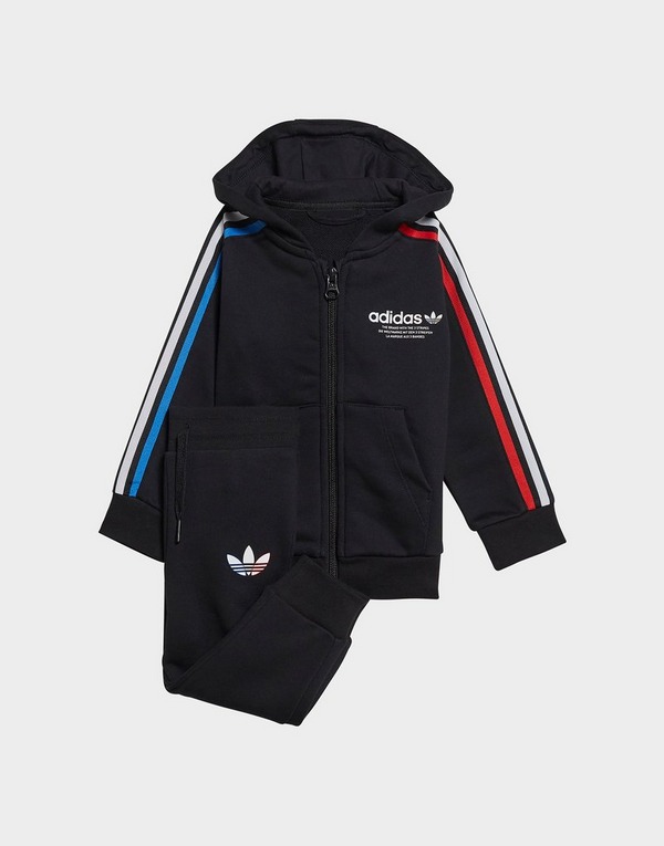 Black Adidas Inf B Hd Fz Set Adiclr Blk Blu Red Jd Sports