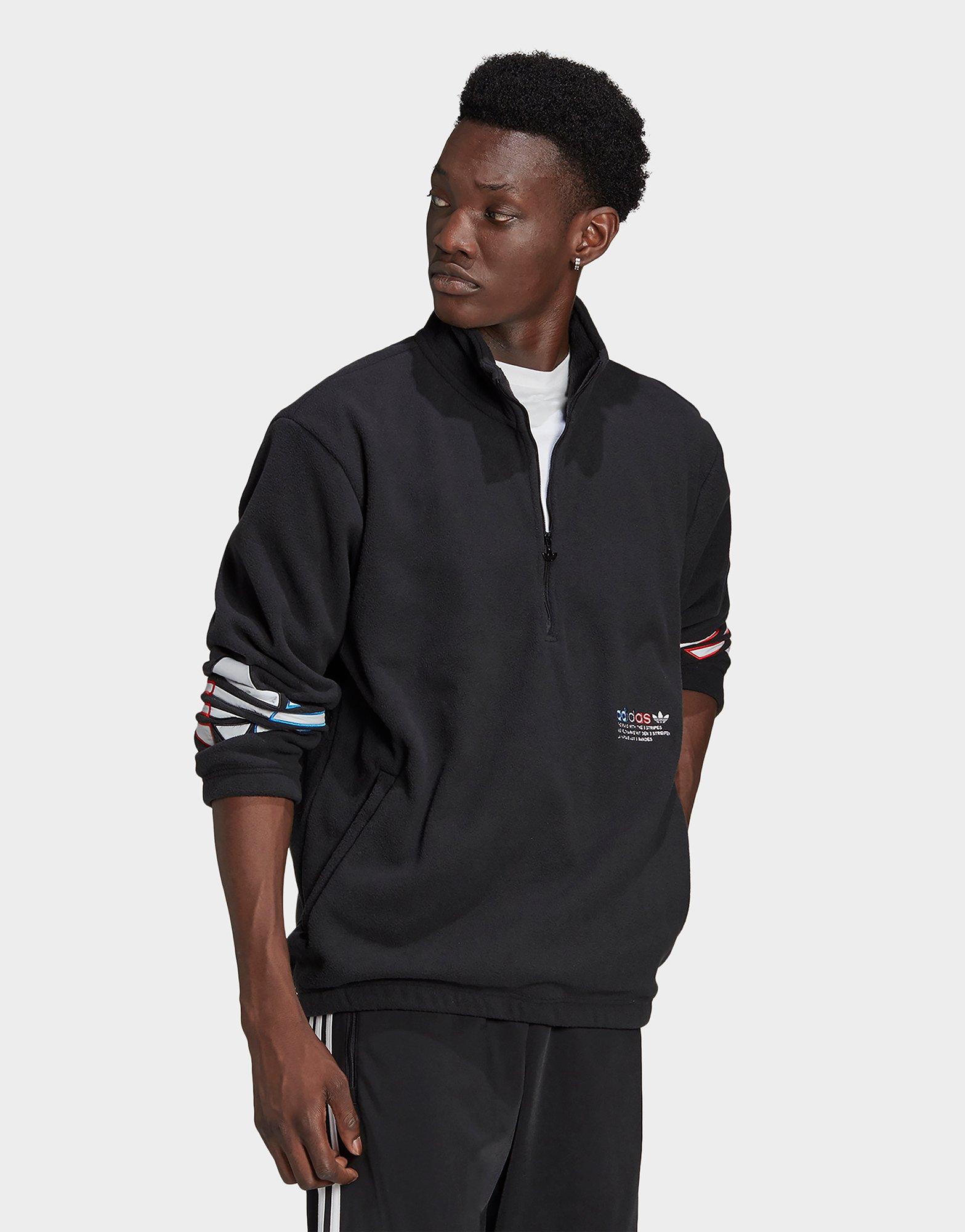adidas originals adicolor sweatshirt in black