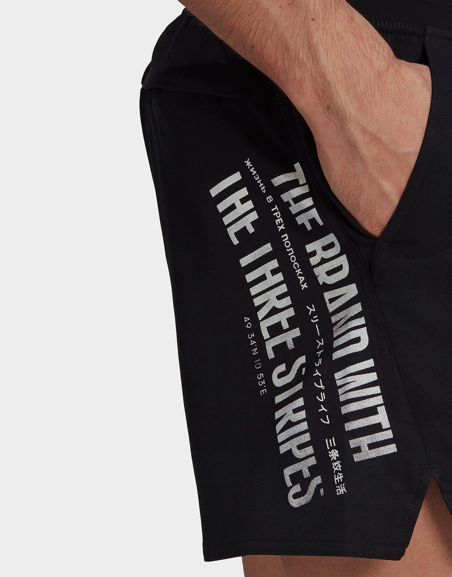 adidas swim shorts with zip pocket