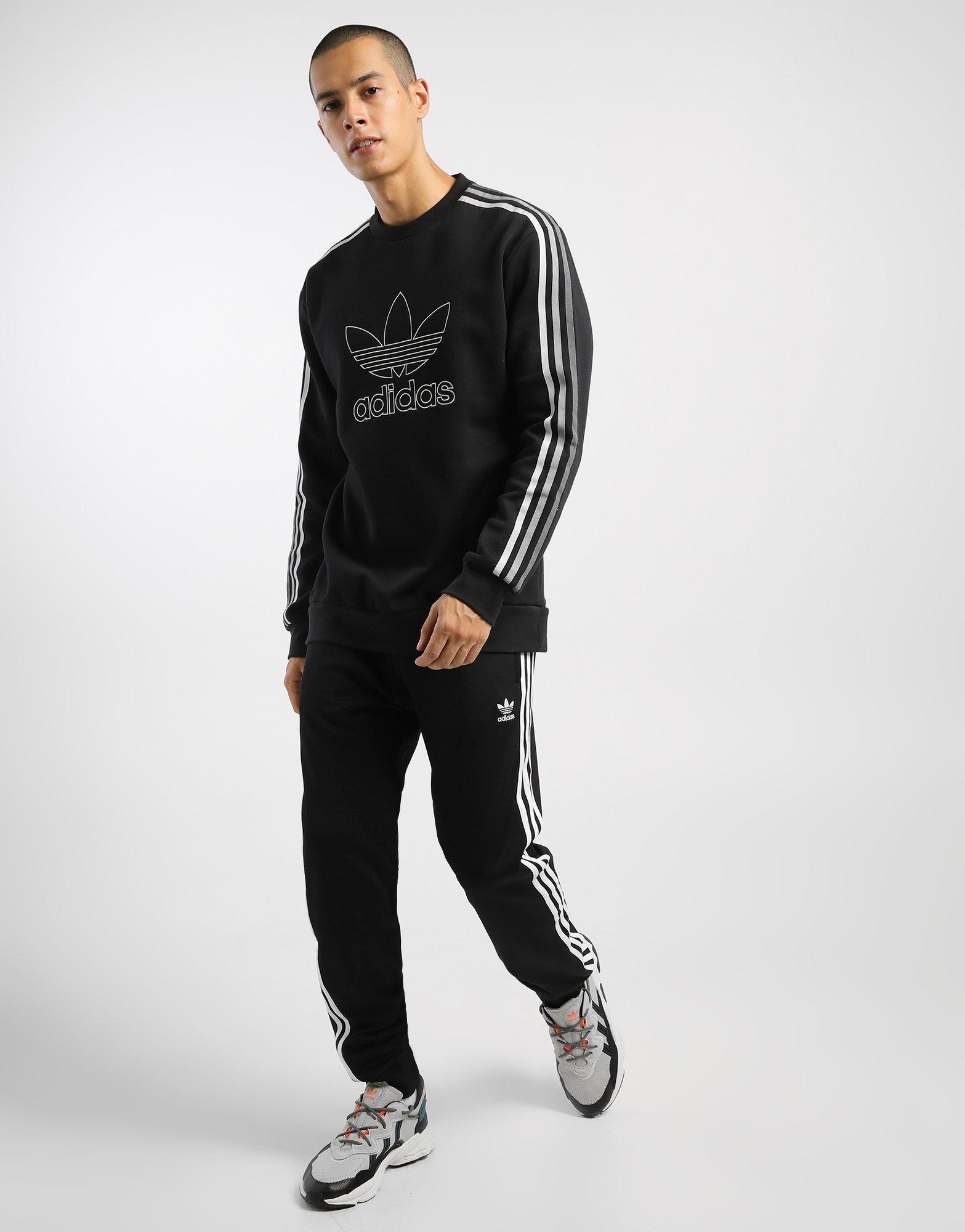 3 stripe crew sweatshirt by adidas