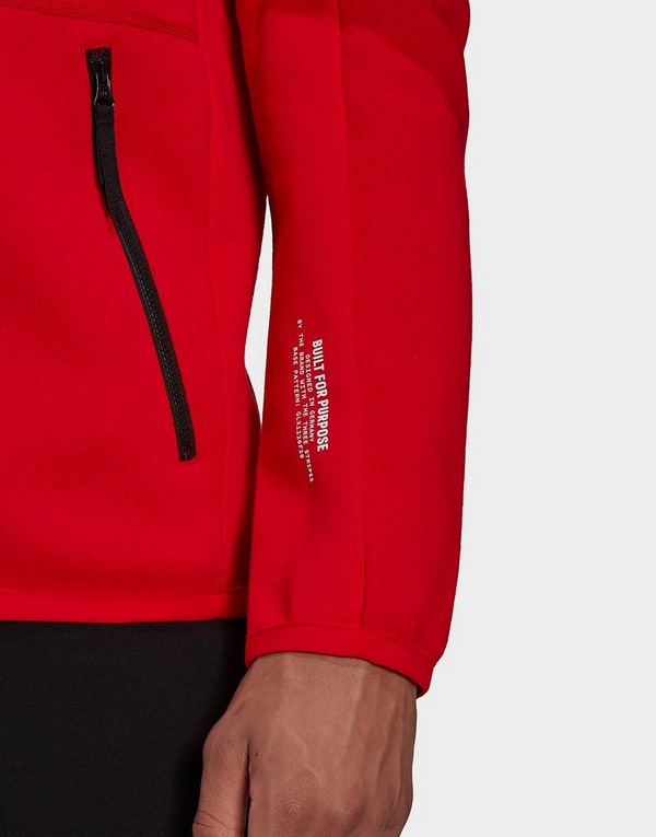 Red Adidas Z N E Full Zip Hoodie Jd Sports