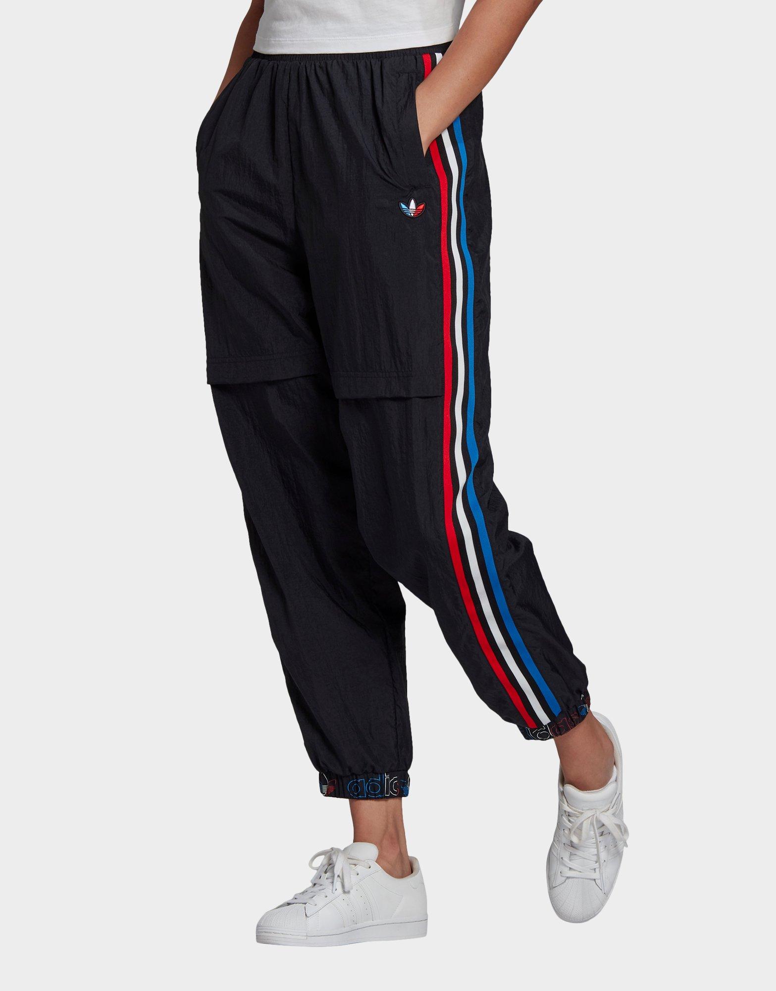 adidas nylon tracksuit bottoms