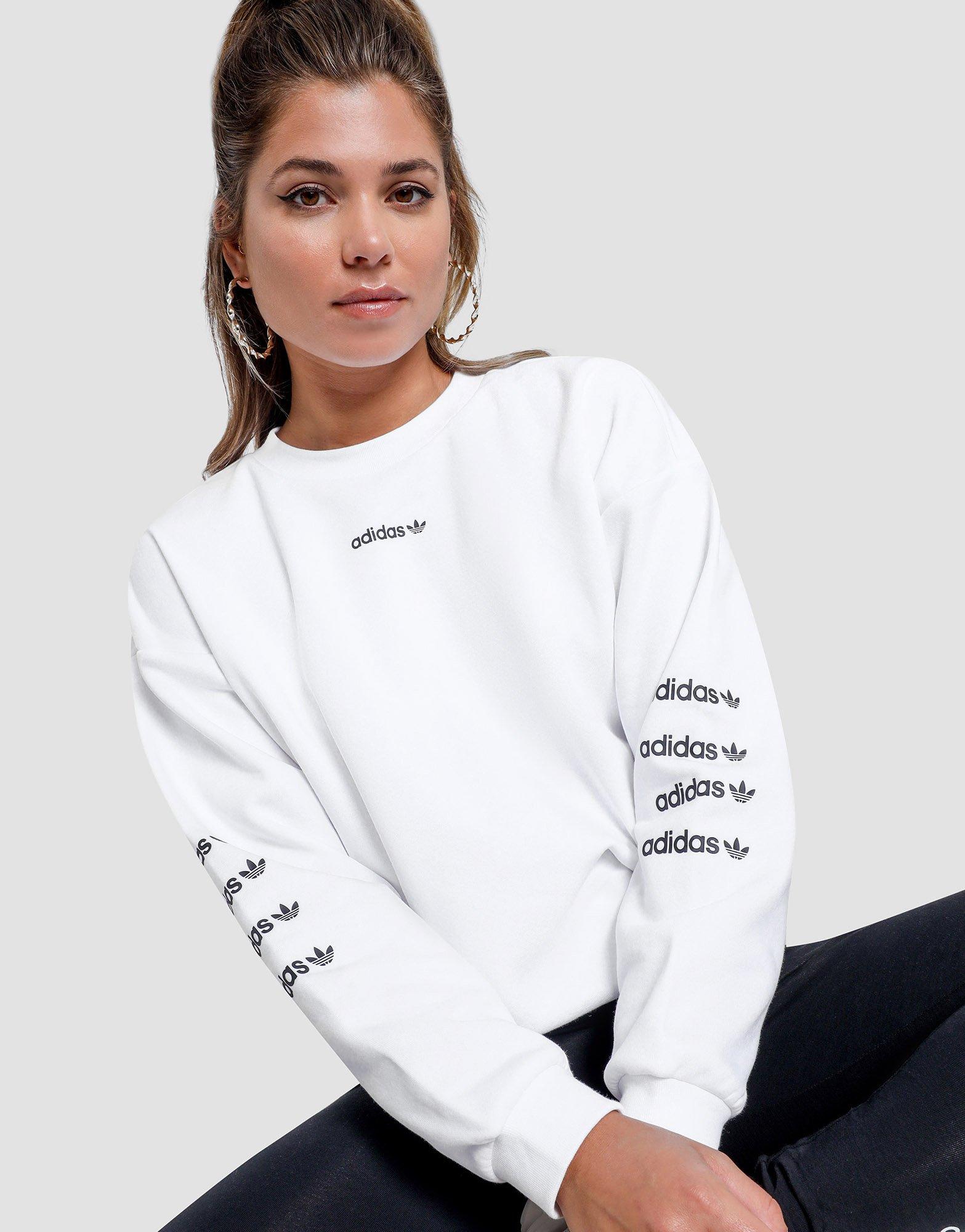 adidas crew sweatshirt women's