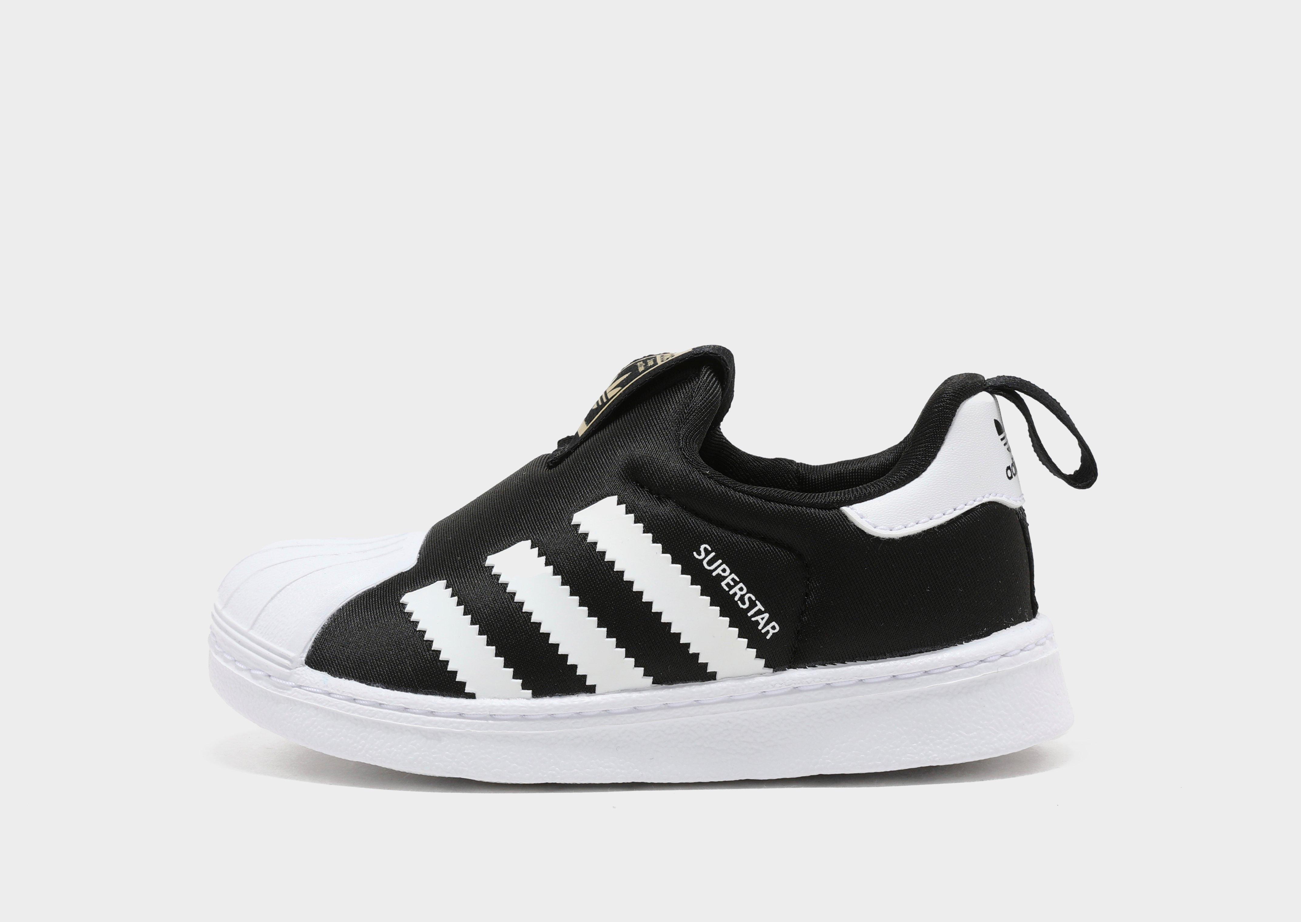 Adidas originals superstar clearance slip on black trainers