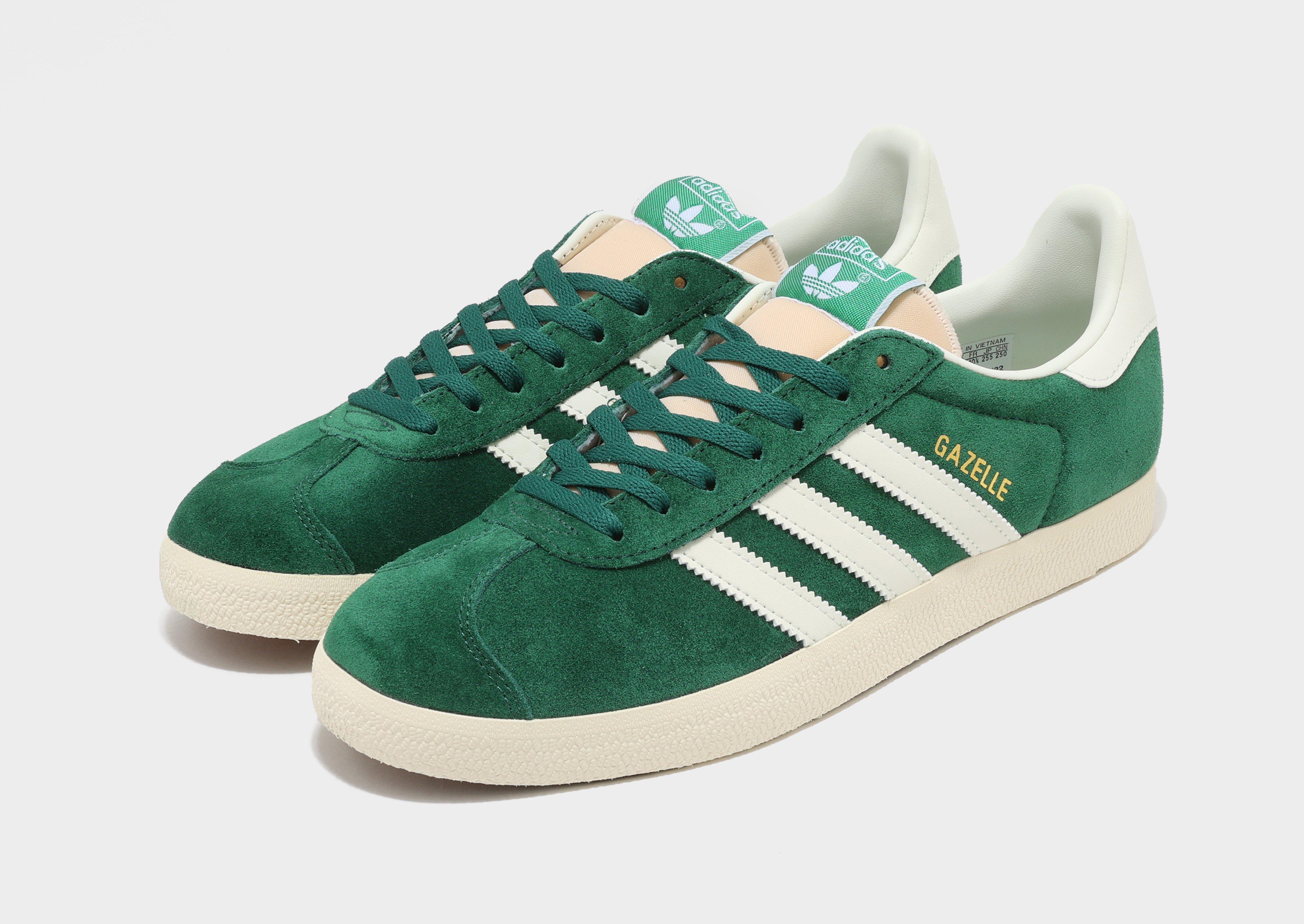 Mens green gazelle on sale trainers