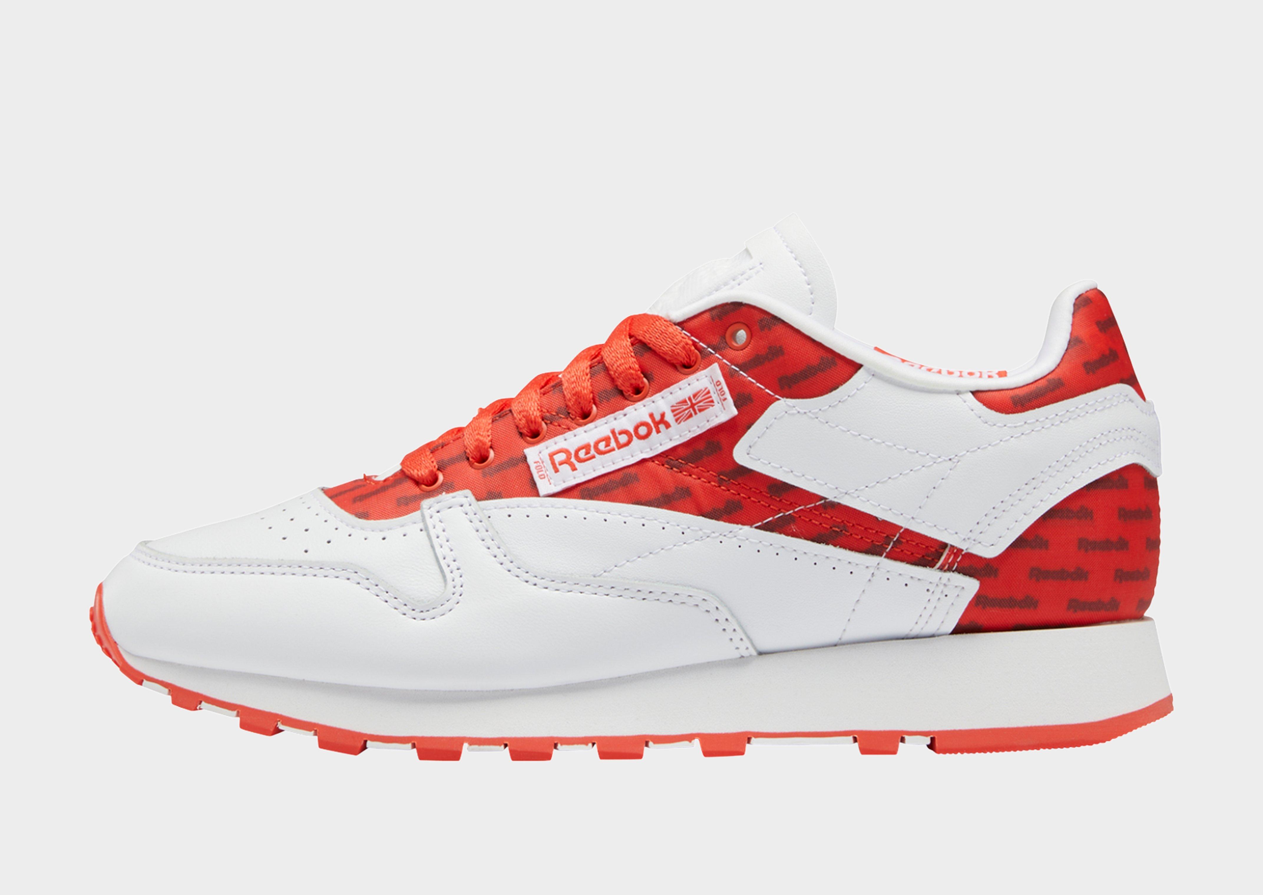 reebok leather running shoes