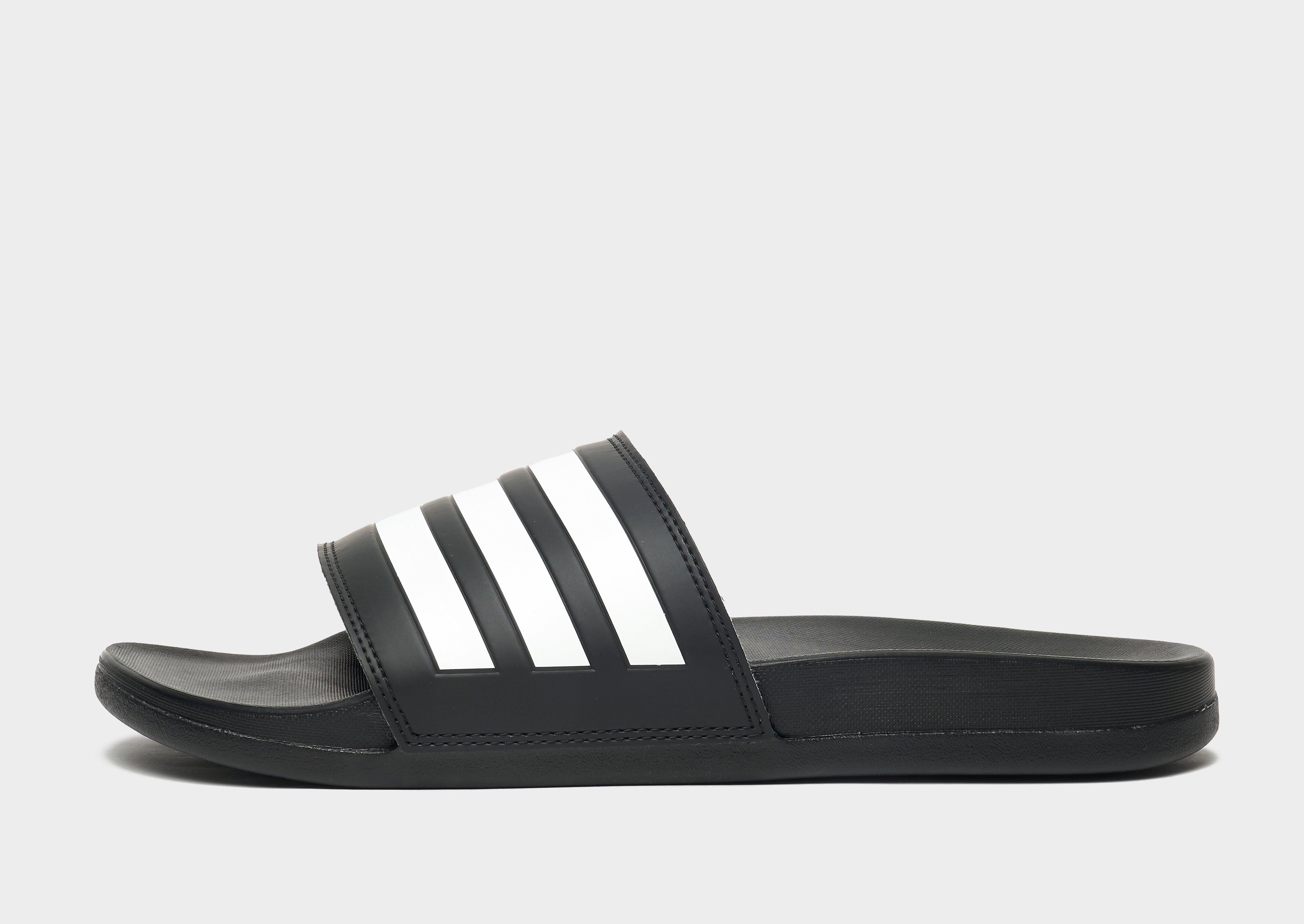 Black adidas Adilette Comfort Slides JD Sports UK