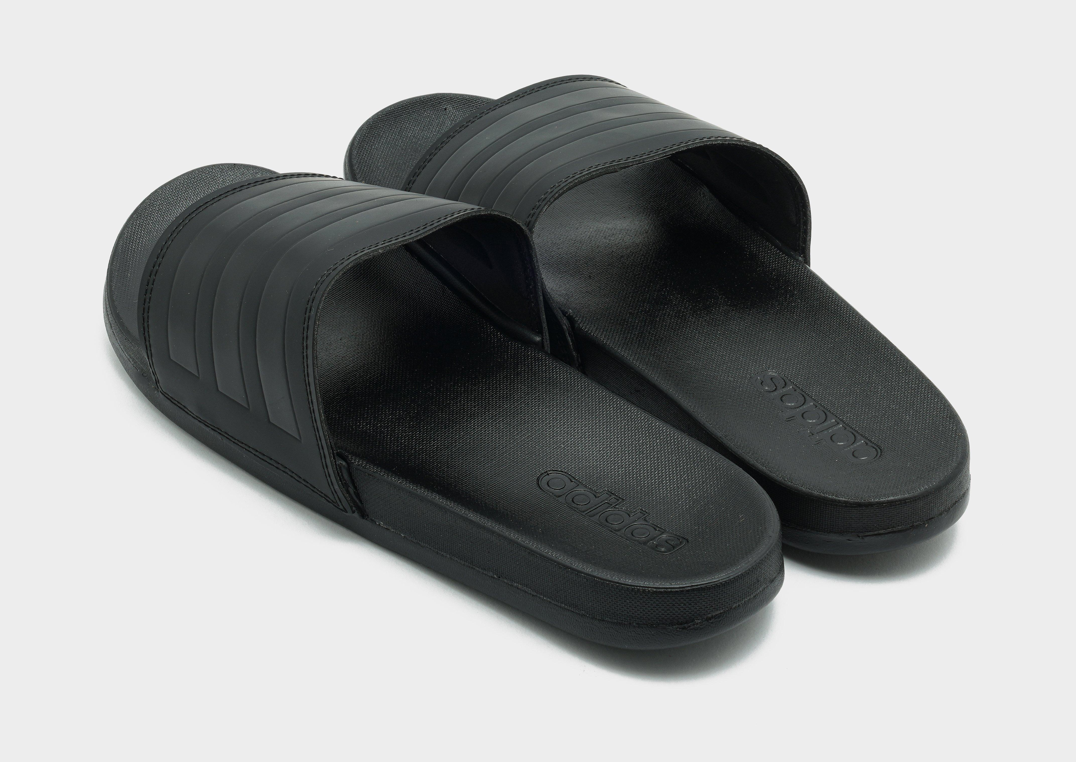 Black adidas Adilette Comfort Slides JD Sports UK