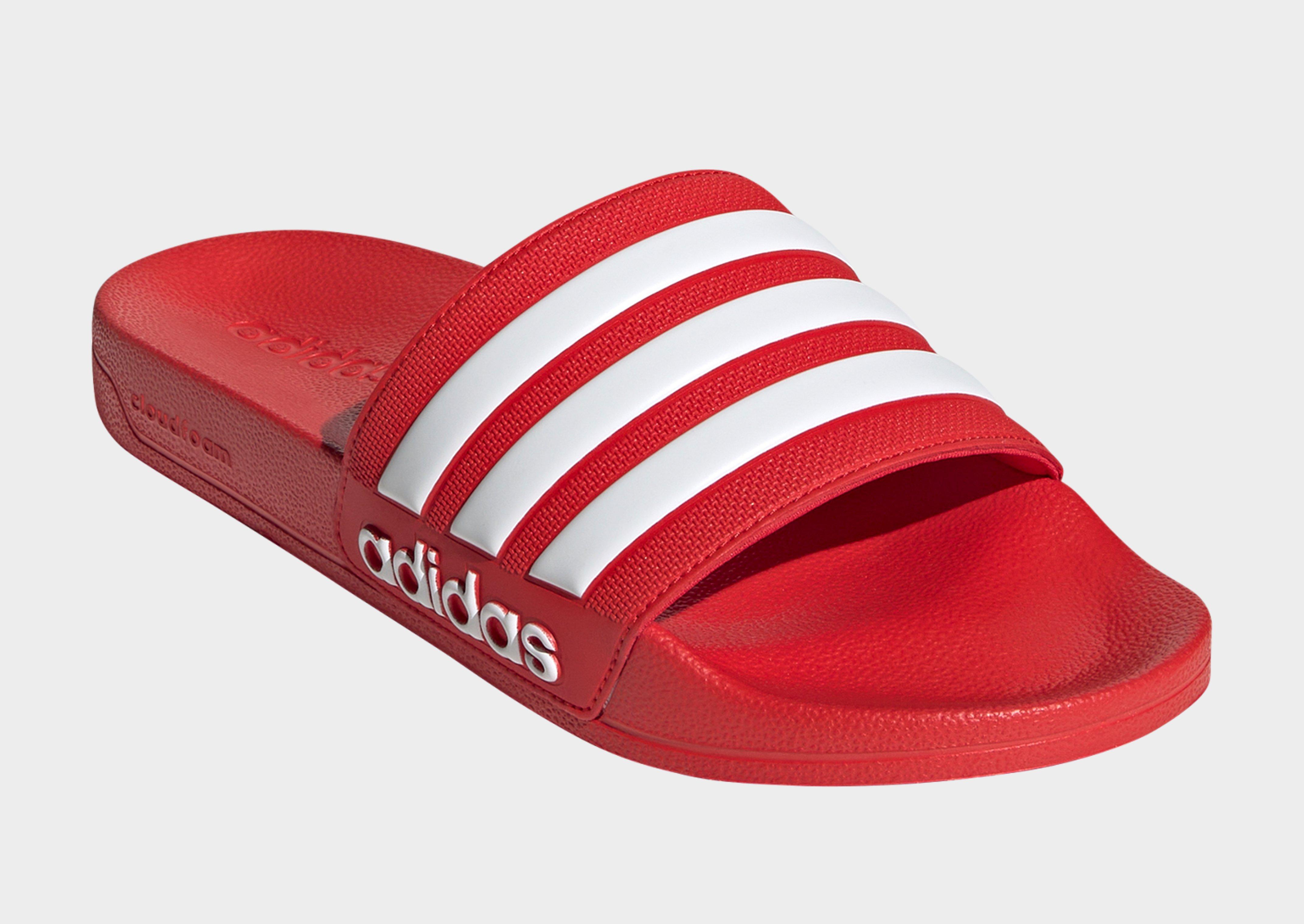 Red adidas Originals Adilette Shower Slides | JD Sports UK