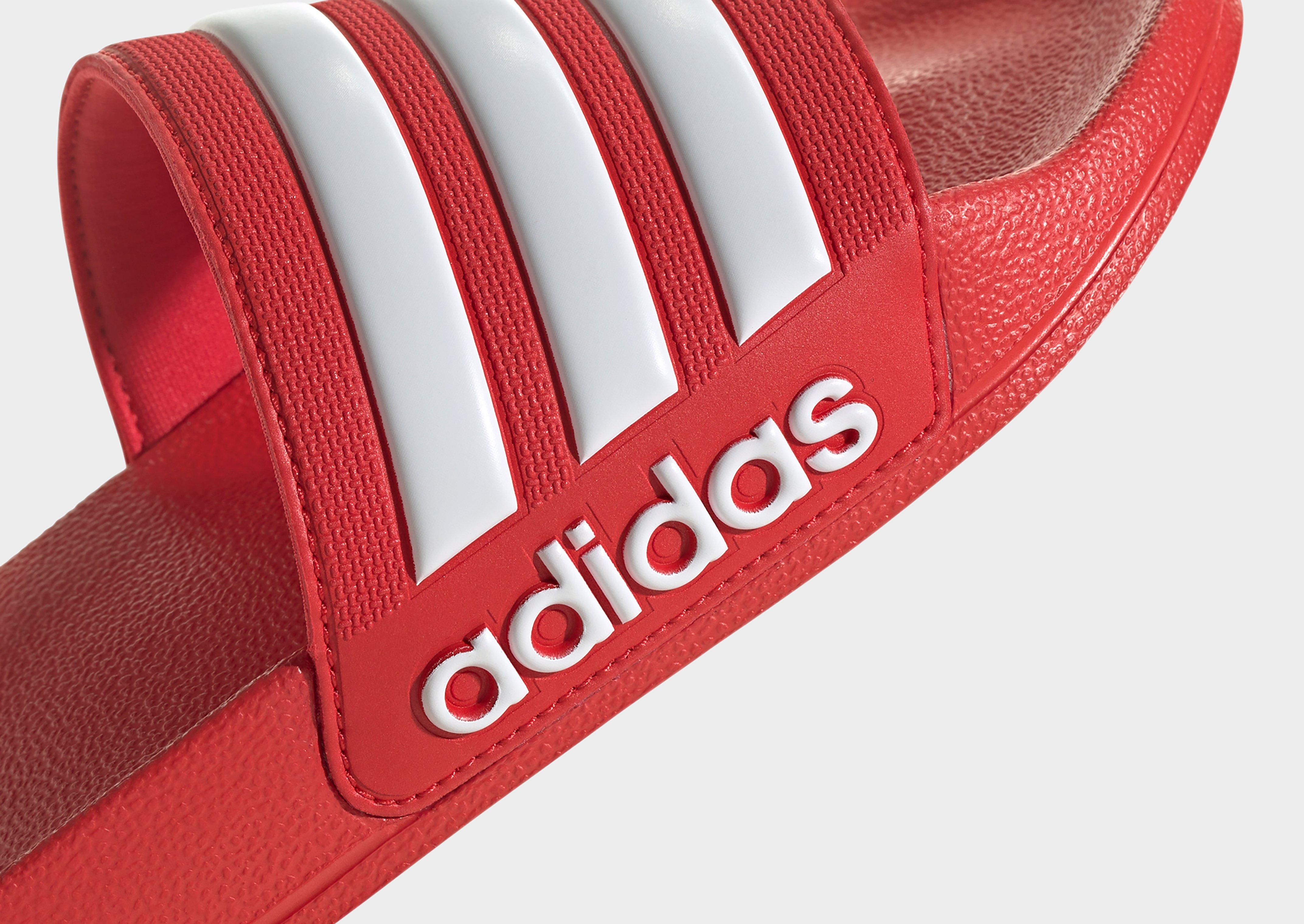 Red adidas Originals Adilette Shower Slides JD Sports UK