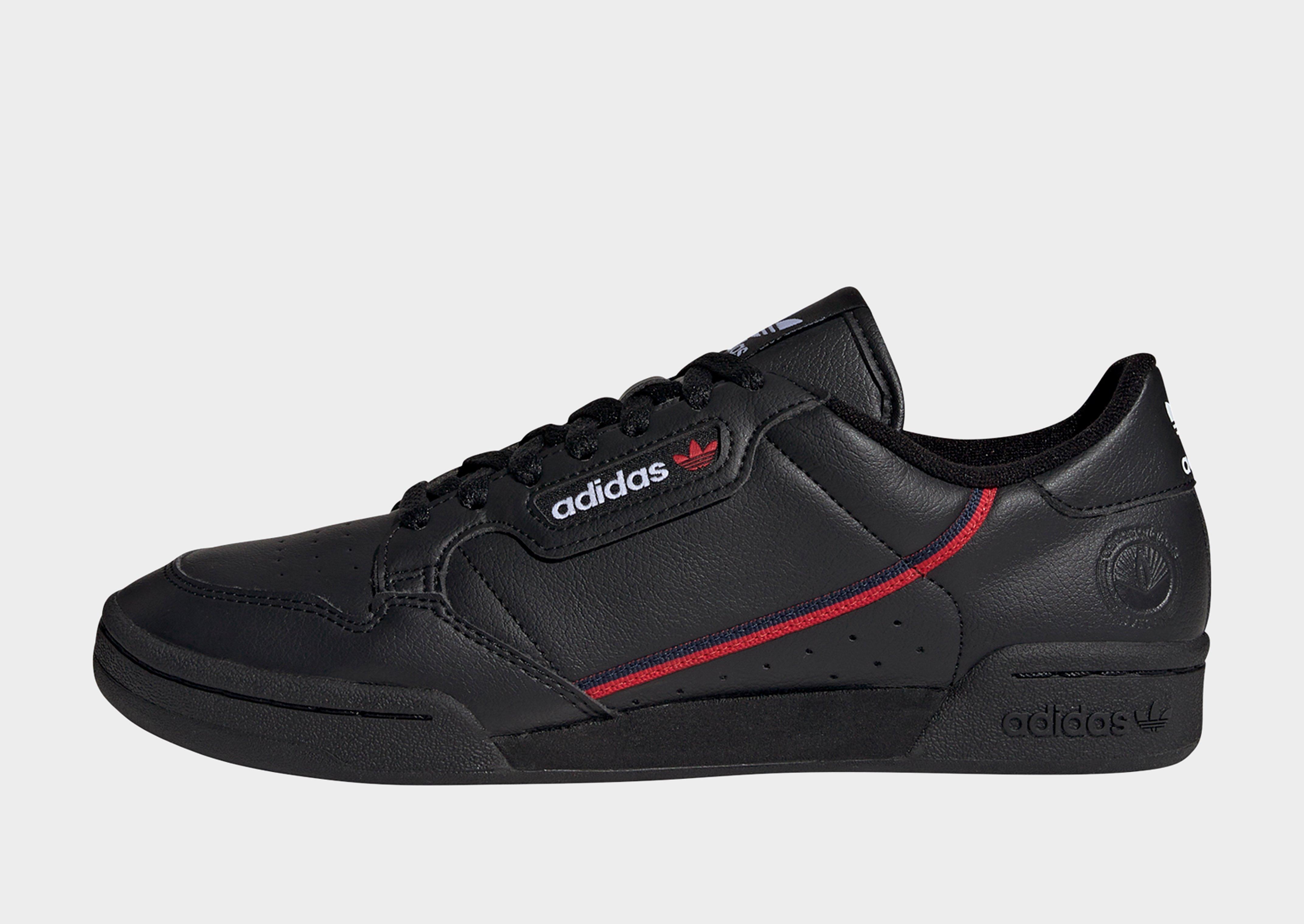 mens black adidas continental 80