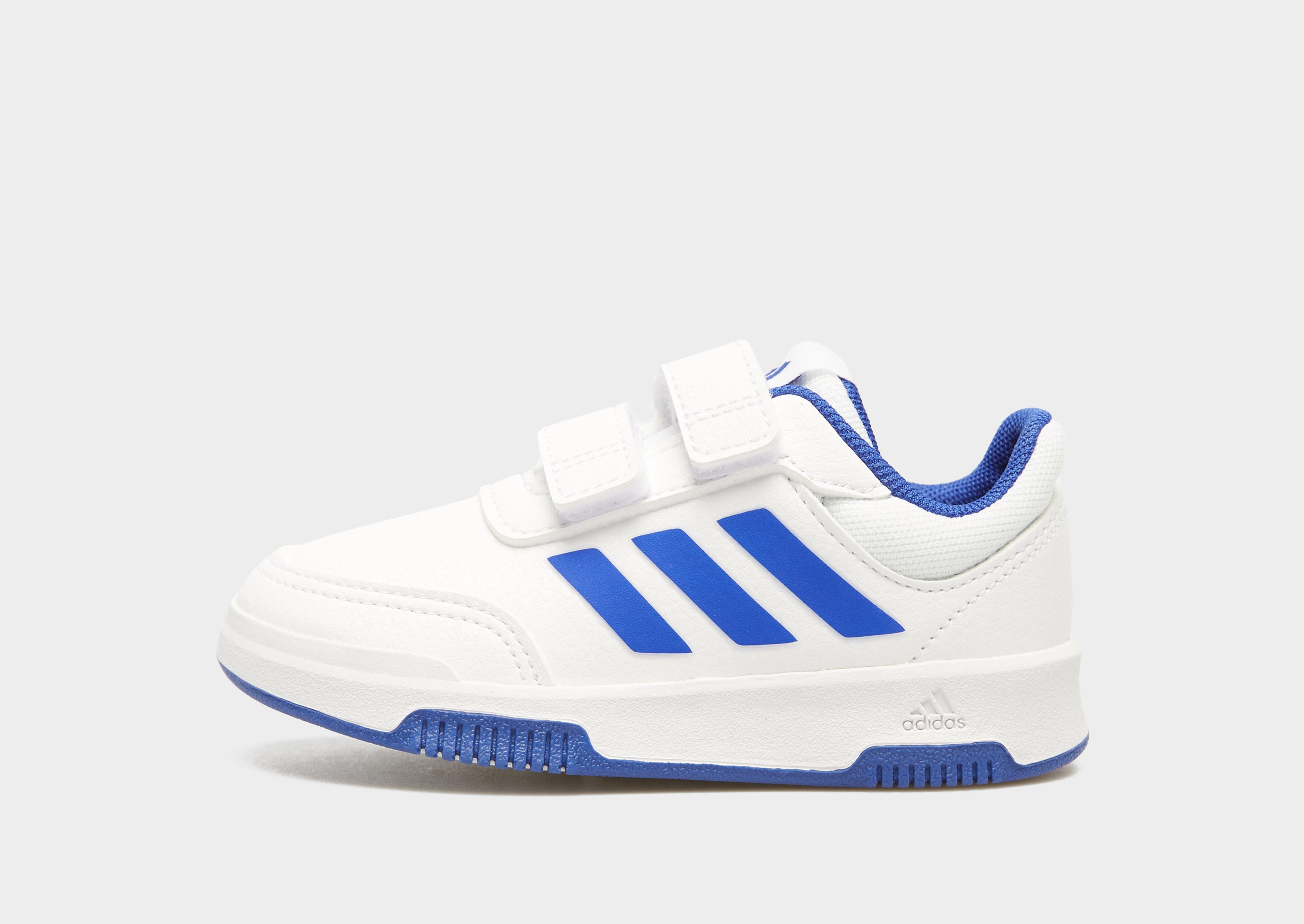 White adidas Tensaur Hook and Loop Shoes