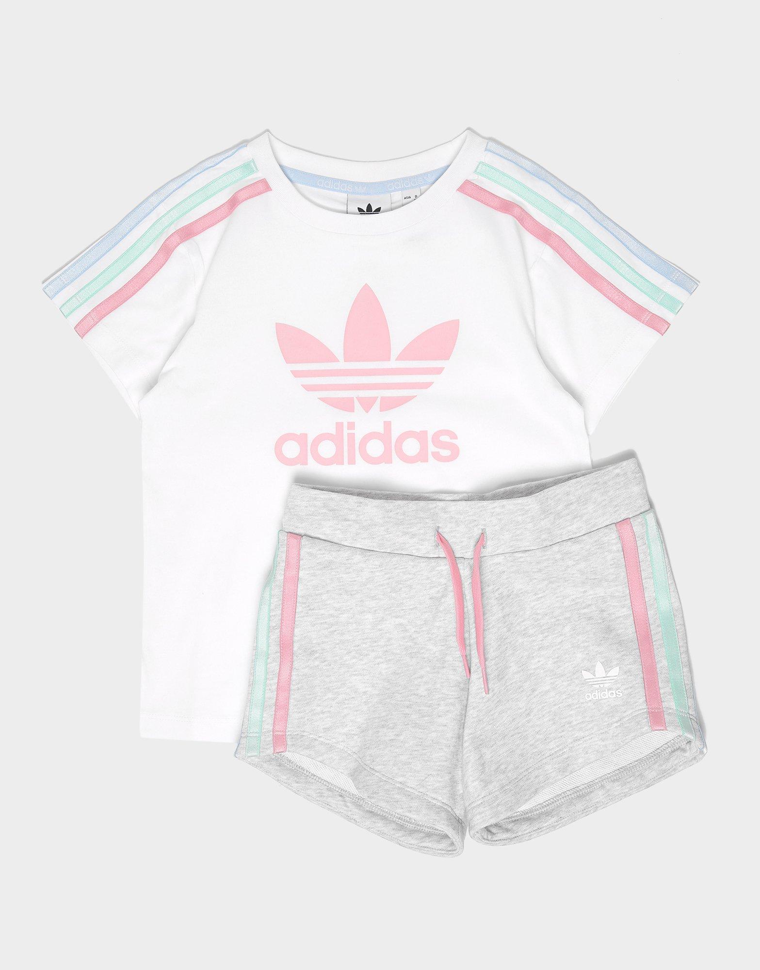 adidas shorts and top set