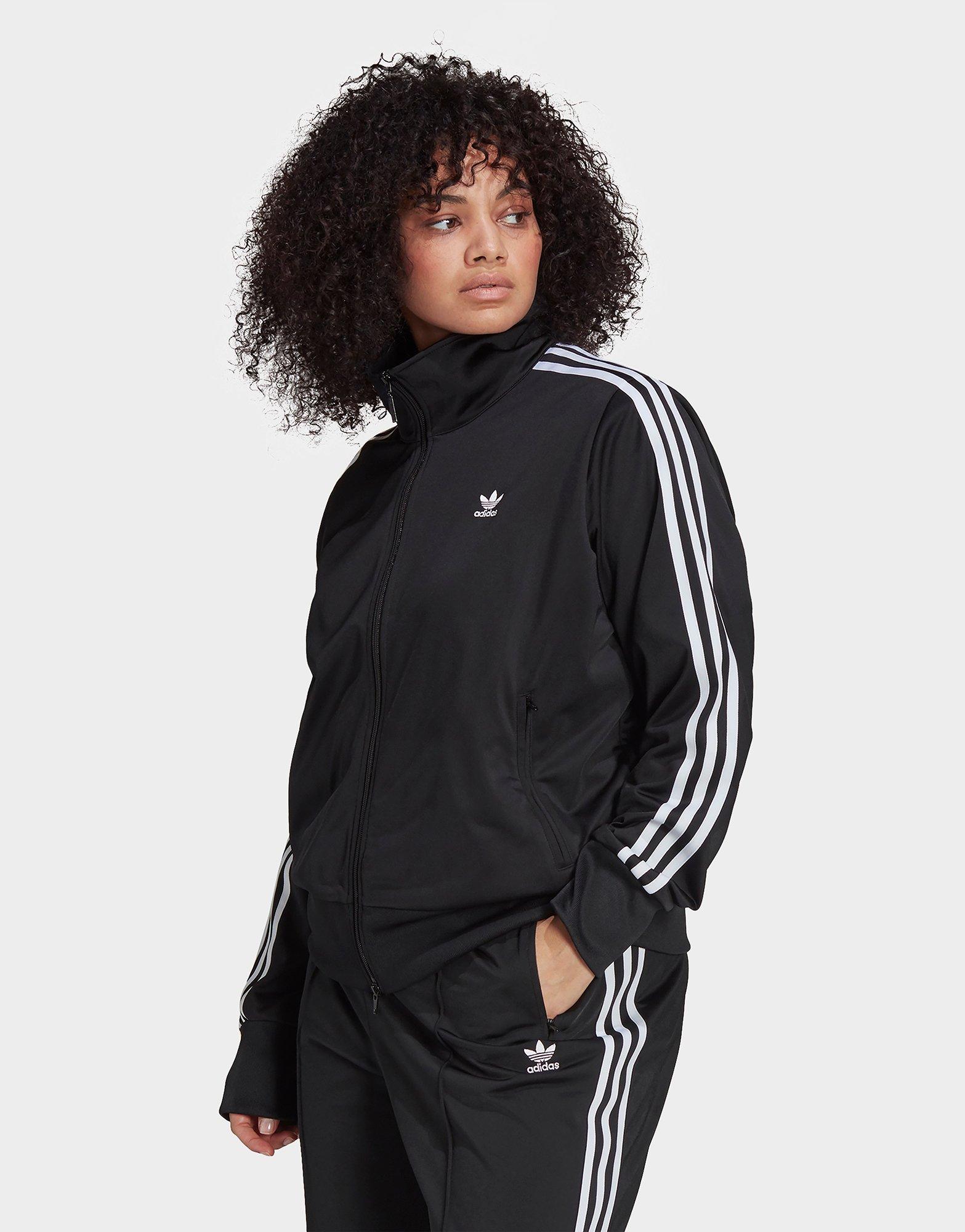 Black Adidas Originals 3-Stripes Trefoil Woven Track Top JD Sports UK ...