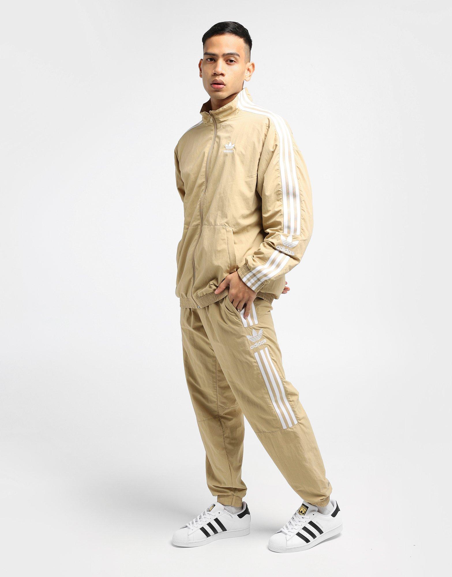 adidas tan track pants