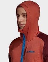 adidas Terrex Tech Flooce Hooded Hiking Fleece Jacket