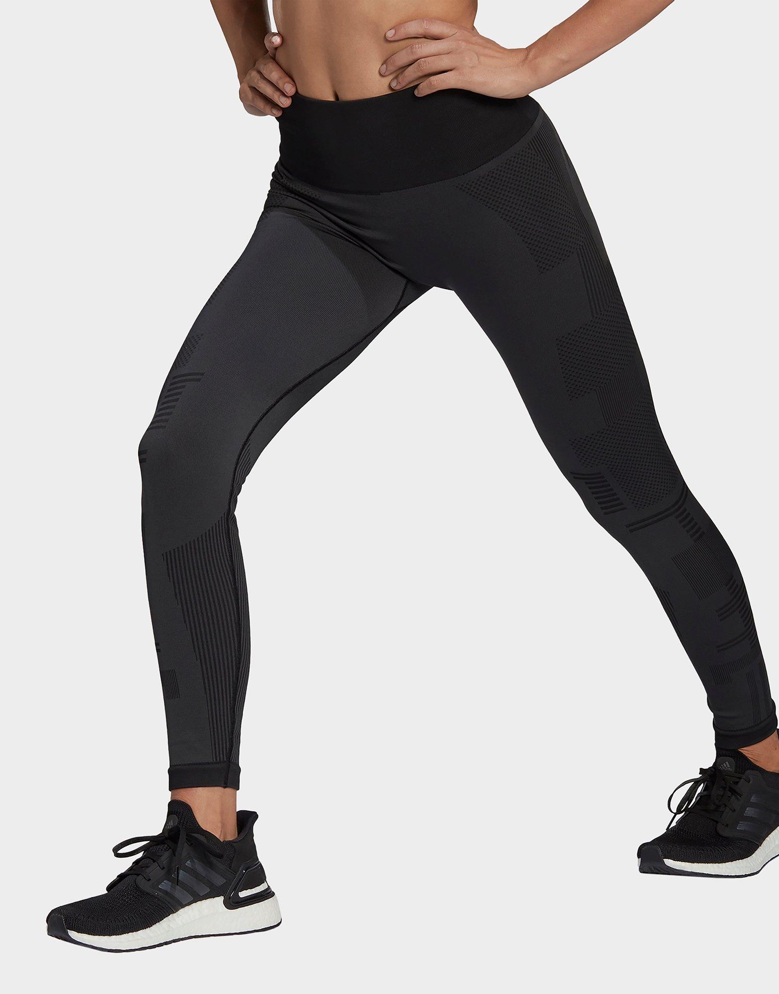 Grey adidas x Karlie Kloss Knit Leggings | JD Sports UK