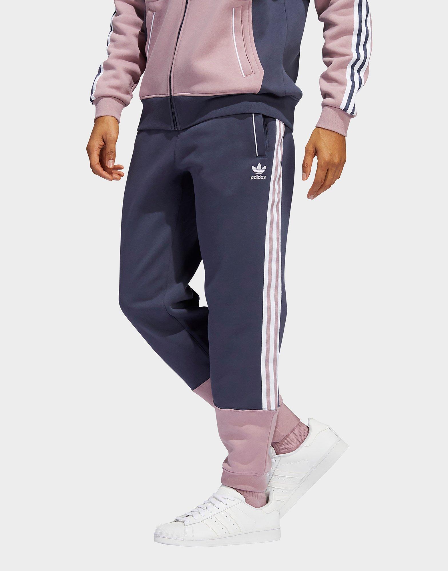 adidas 3 stripe fleece pants mens