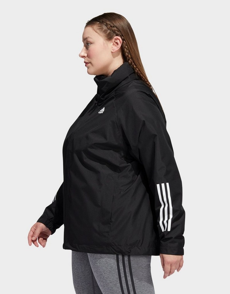 adidas BSC 3-Stripes RAIN.RDY Jacket (Plus Size)