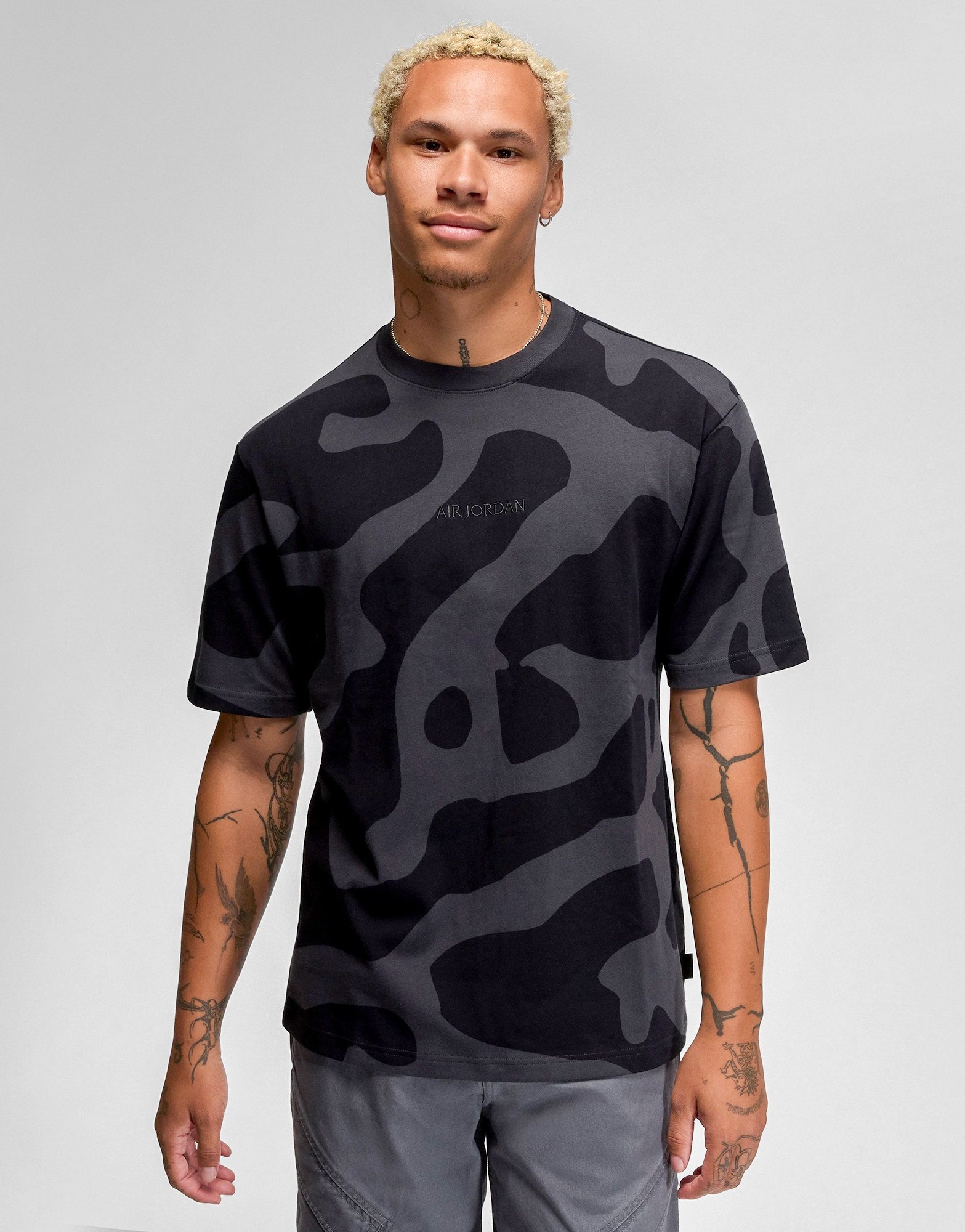 Grey Jordan Air Wordmark 85 Camo T Shirt JD Sports Malaysia