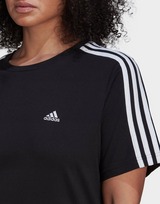 adidas Essentials Slim 3-Streifen T-Shirt – Große Größen